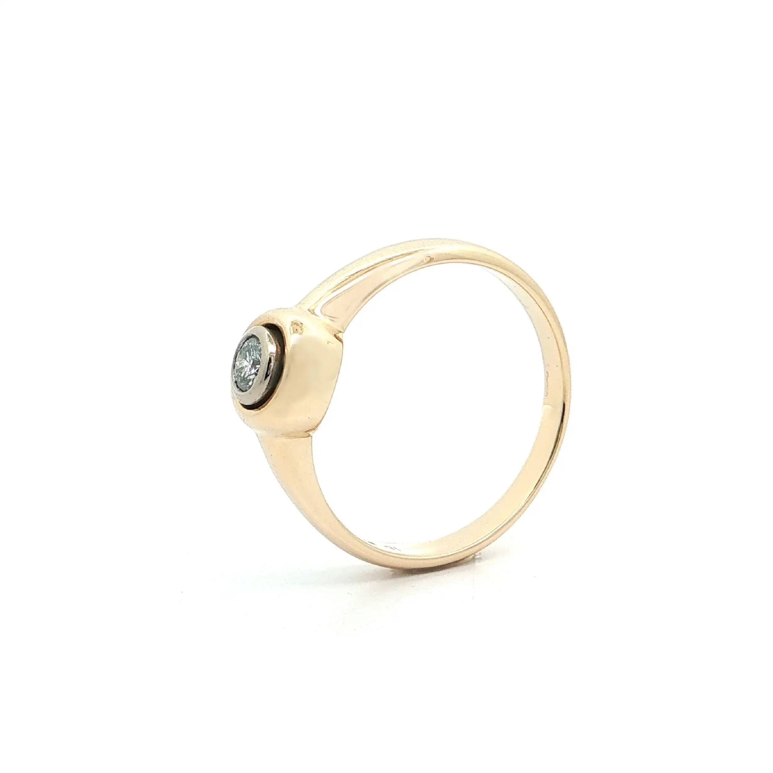 Ring Gelbgold mit Brillant Ring Gelbgold mit Brillant