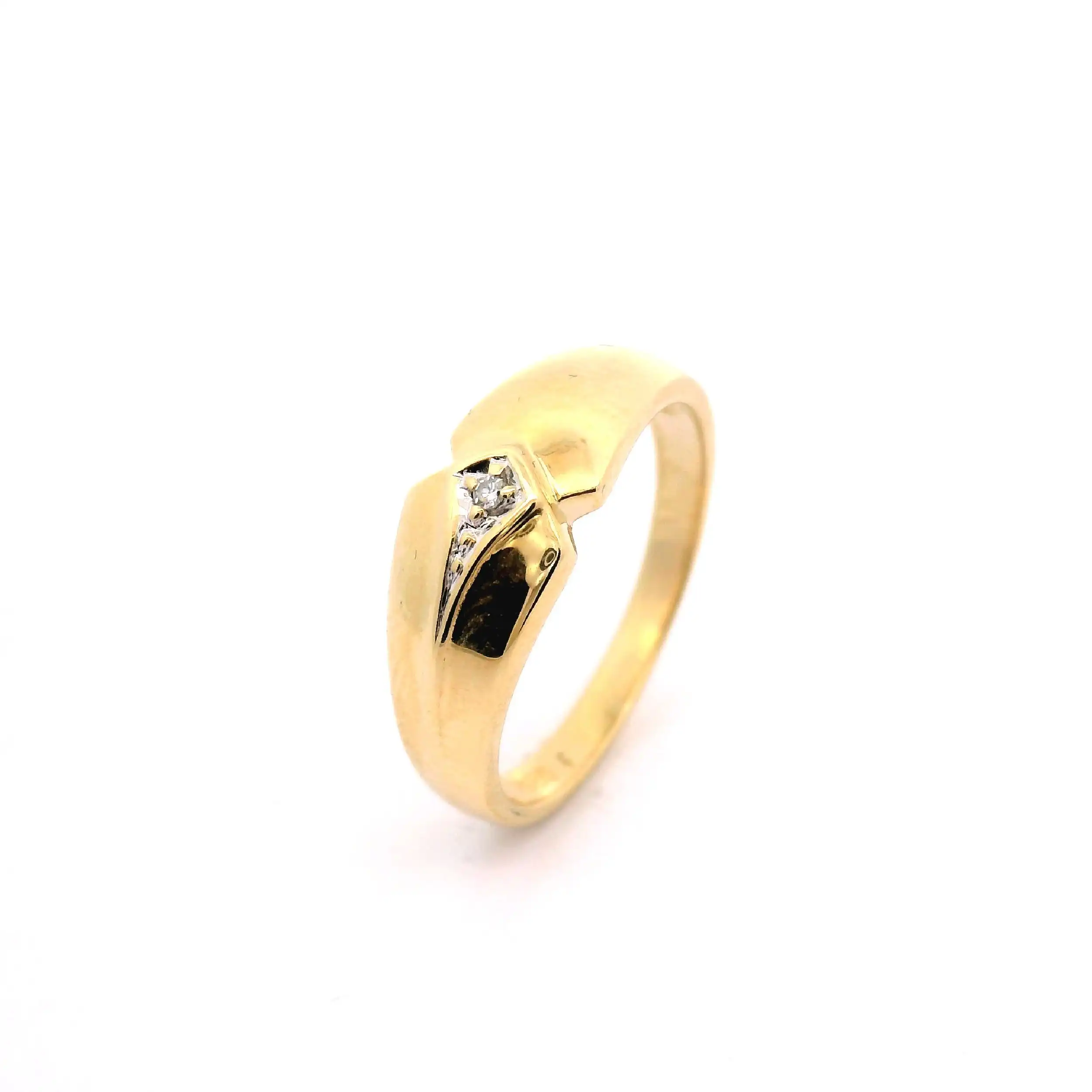 Ring Bicolor mit Diamant