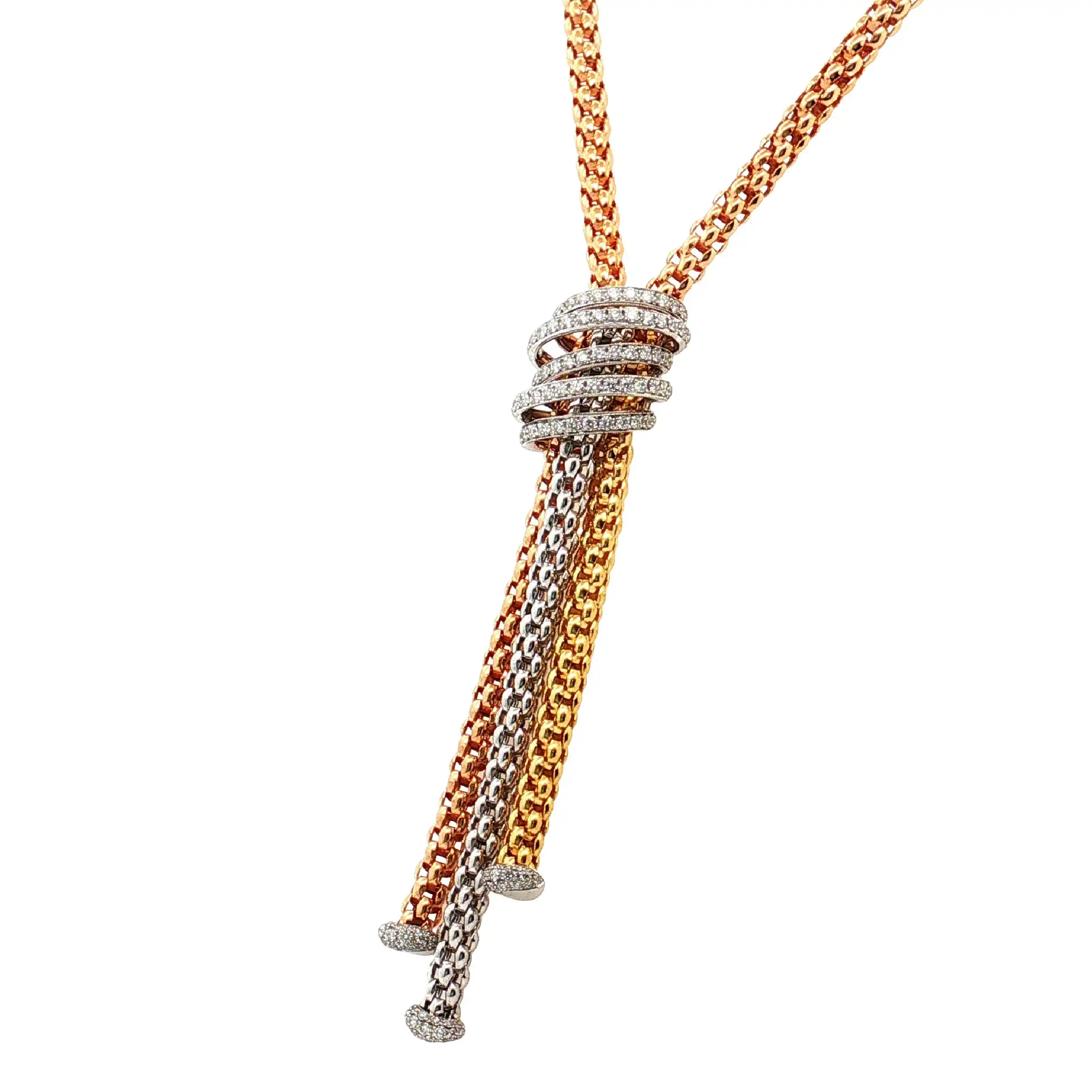 Collier Tricolor Fope Solo Mialuce mit Brillanten