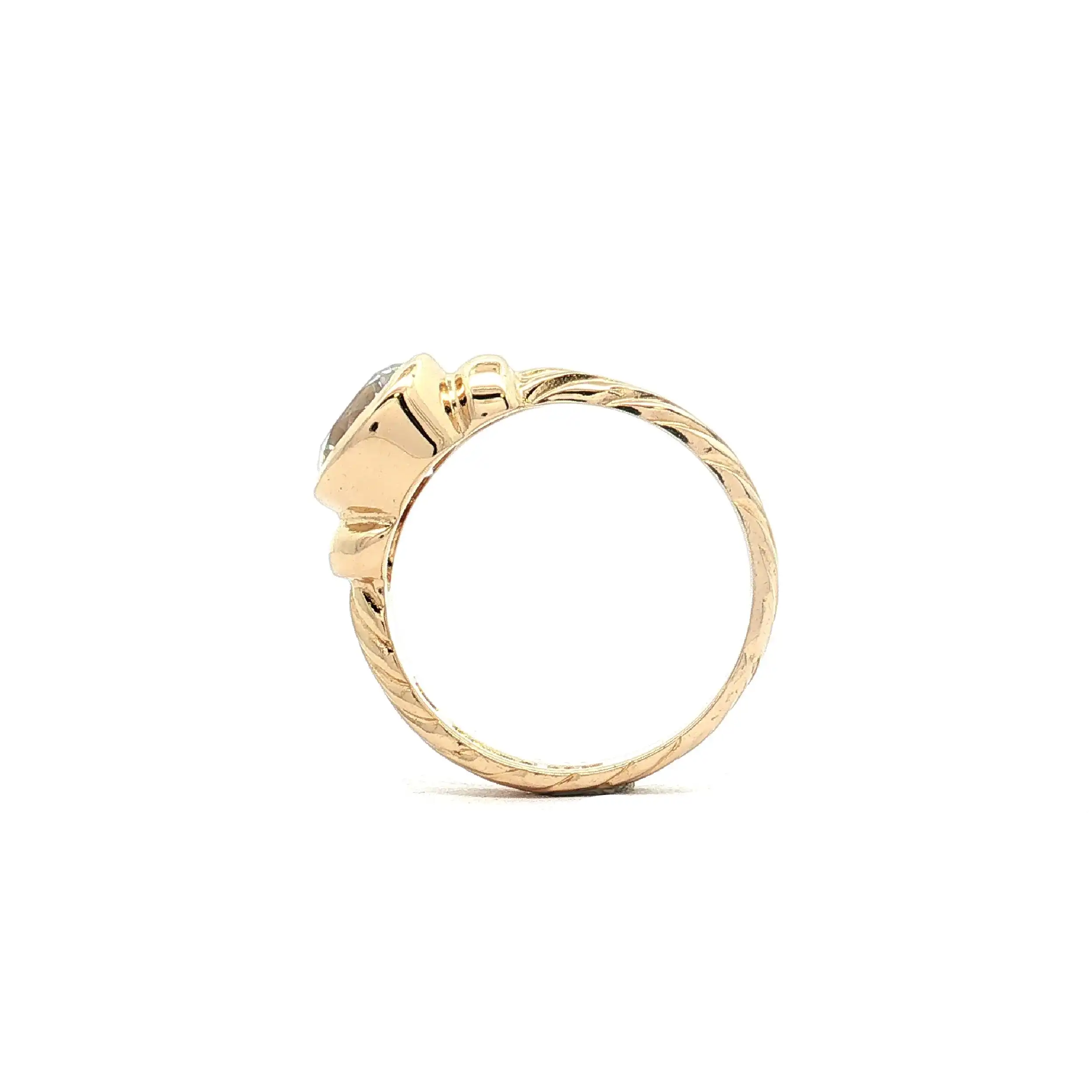 Ring Gelbgold mit Zirkonia Solitär Ring Gelbgold mit Zirkonia Solitär