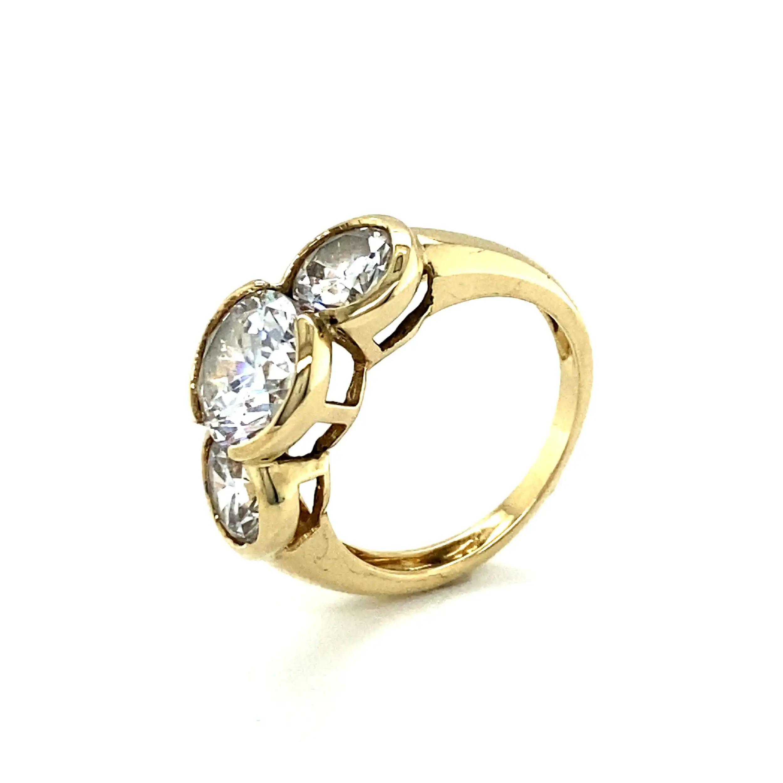 Ring Gelbgold mit Zirkonia Ring Gelbgold mit Zirkonia
