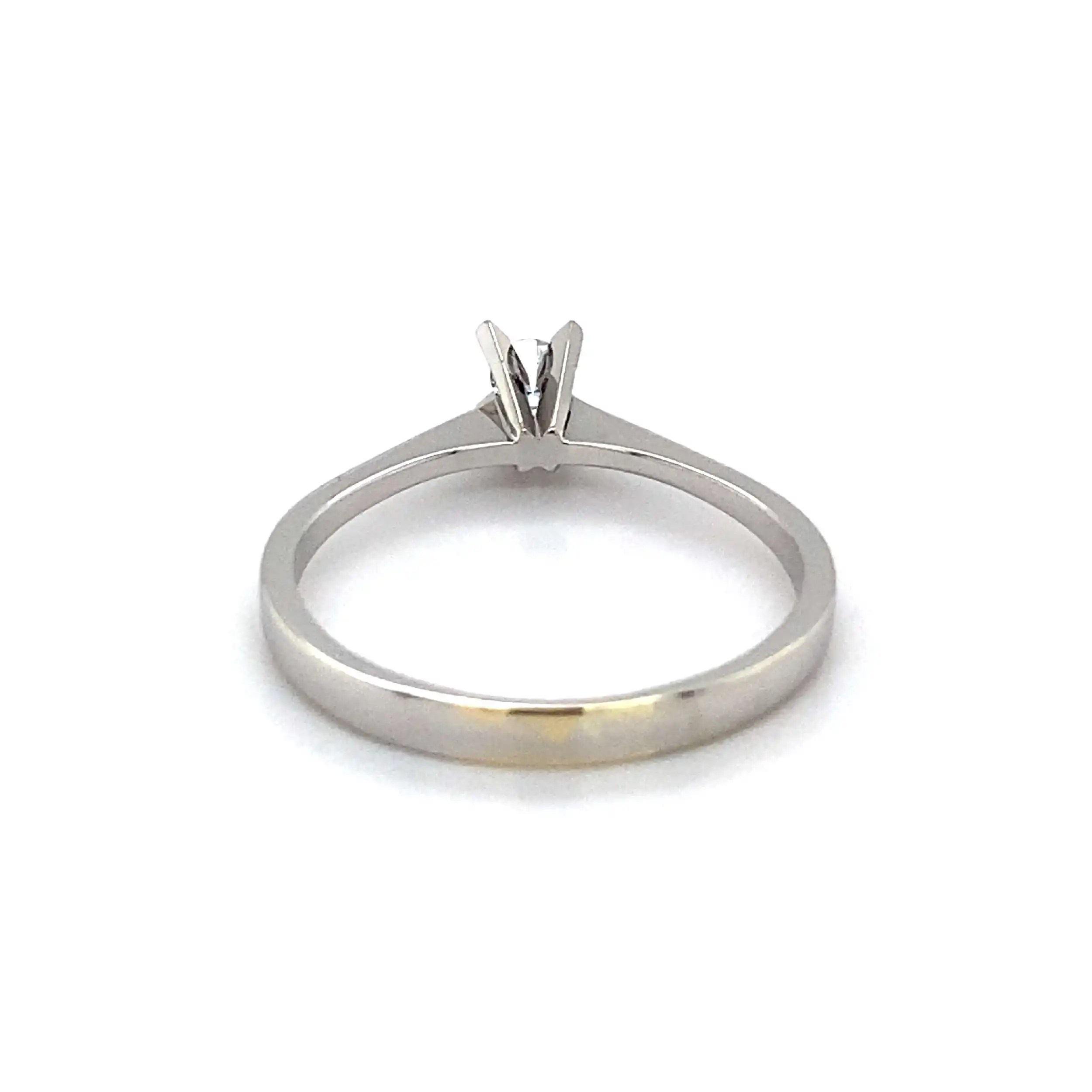 Ring Weißgold mit Solitär Brillant Ring Weißgold mit Solitär Brillant