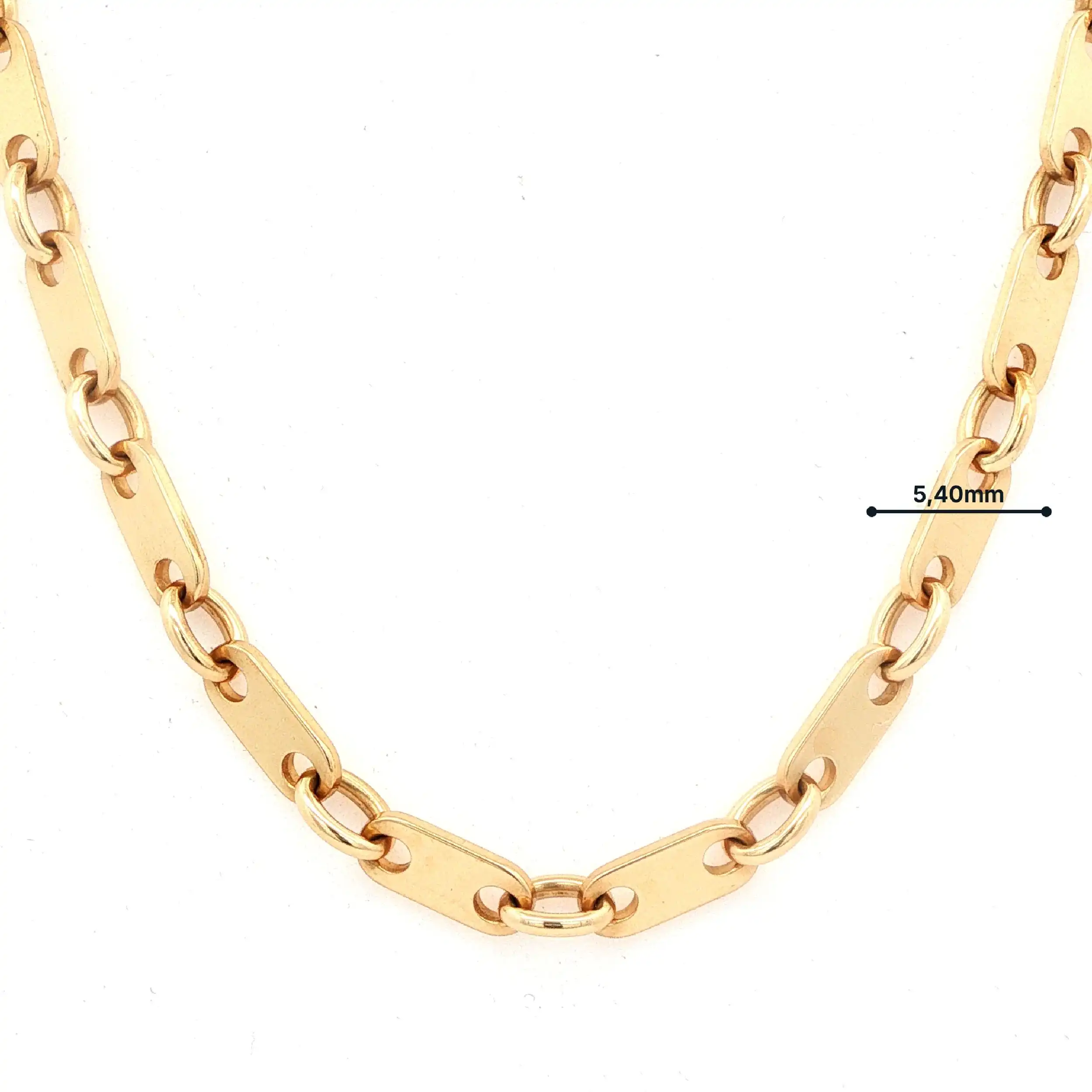 Plattenkette Gelbgold Plattenkette Gelbgold