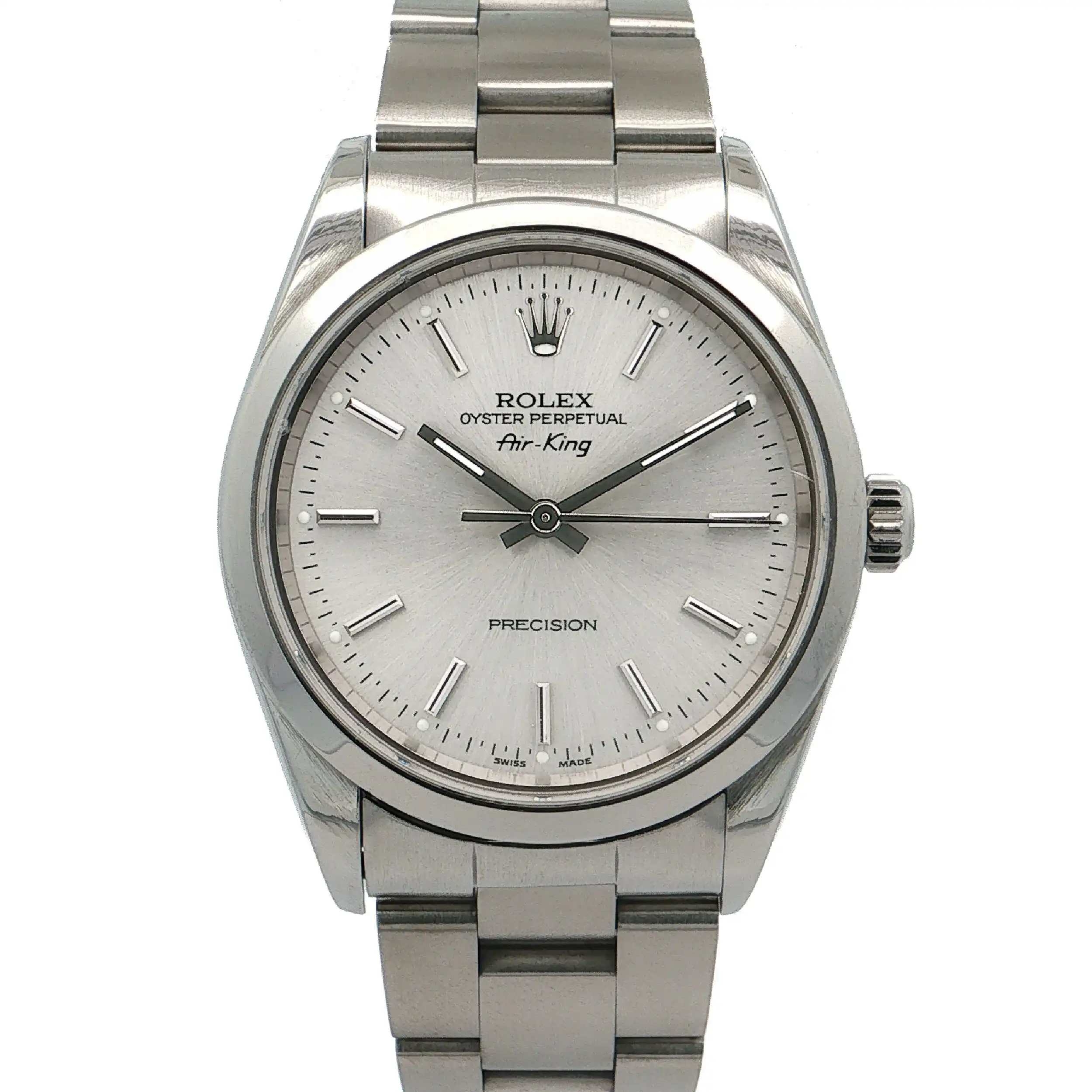 Damenuhr Rolex Airking ref: 14000M mit Box und Papieren