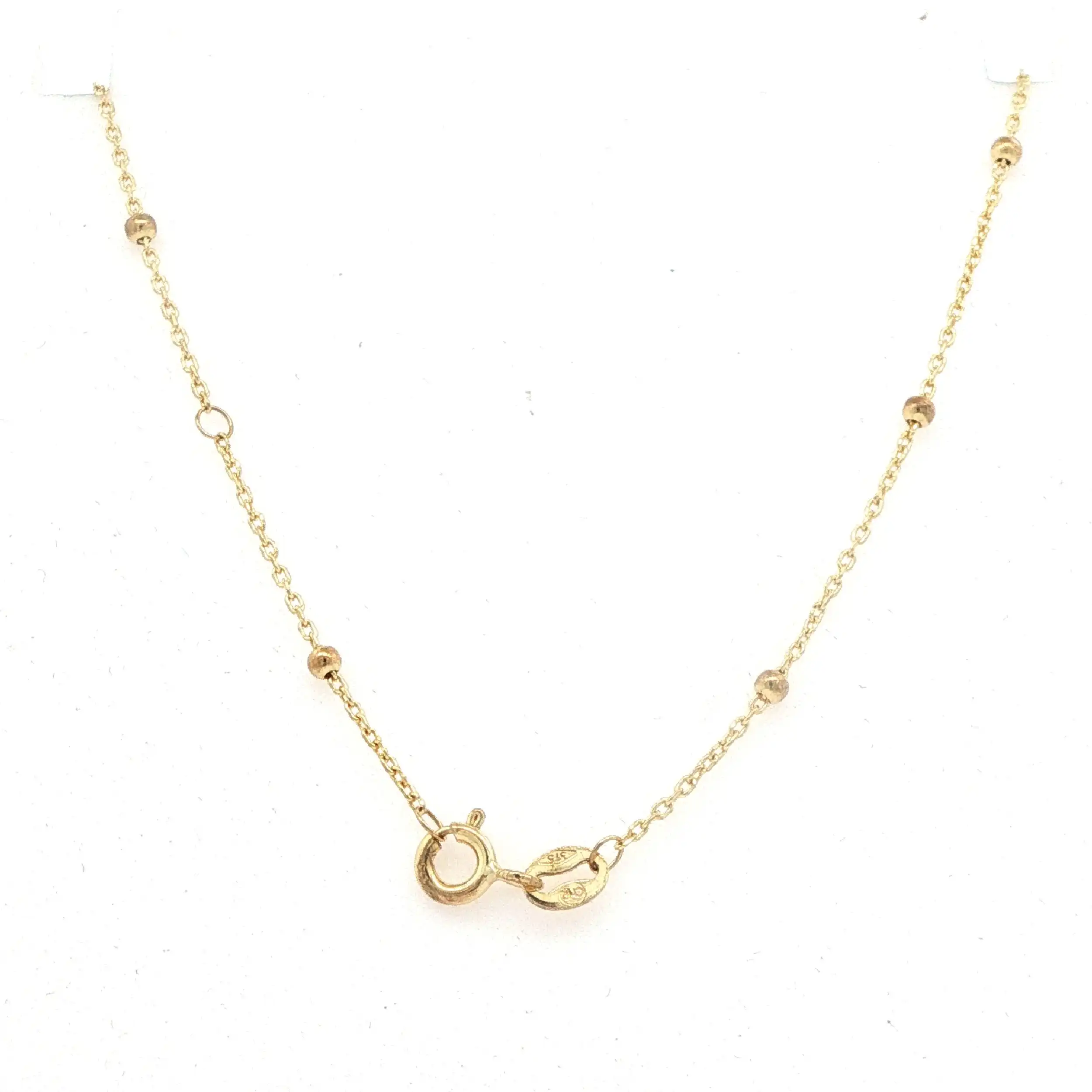Ankerkette Gelbgold mit Kugeln