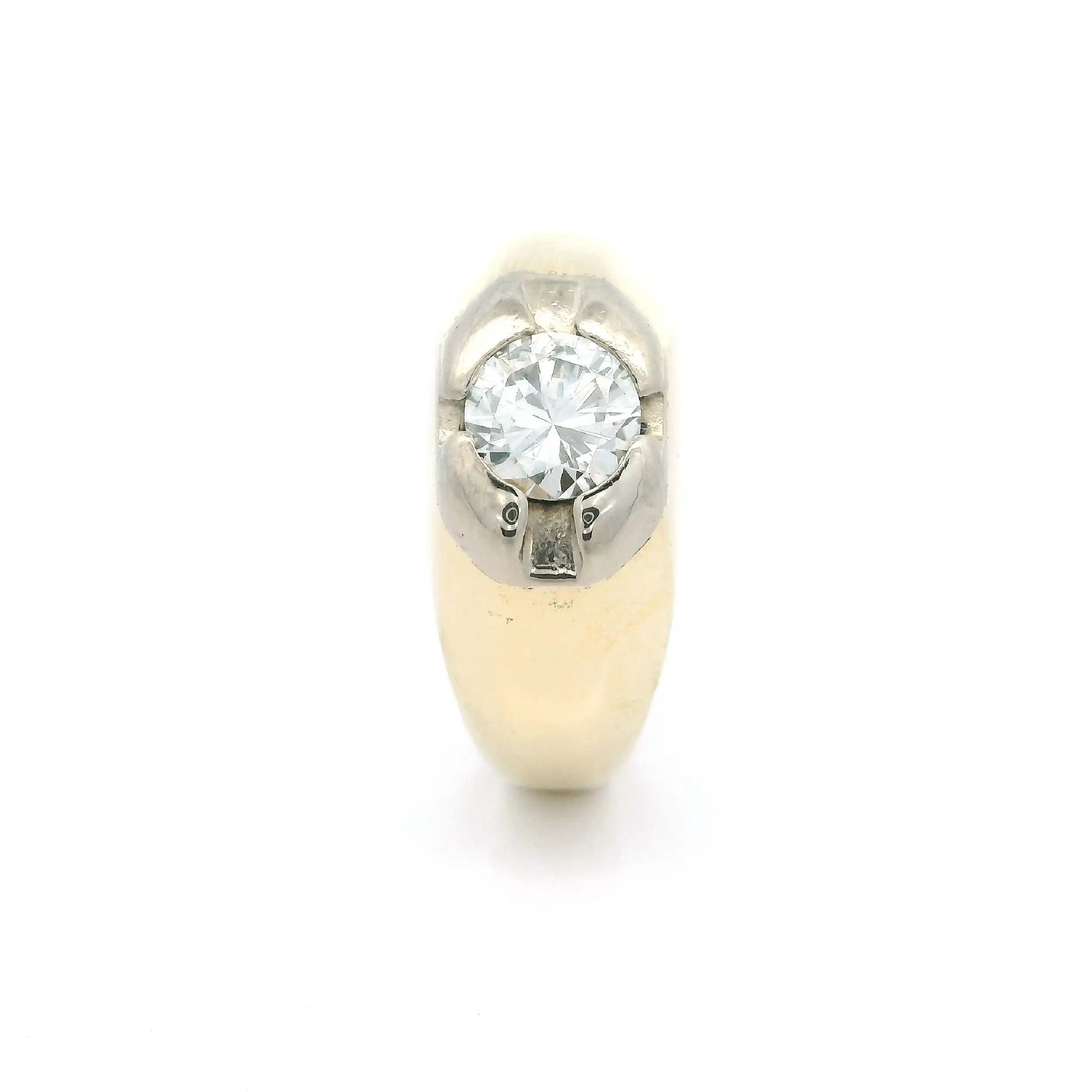 Ring Bicolor mit Brillant Ring Bicolor mit Brillant