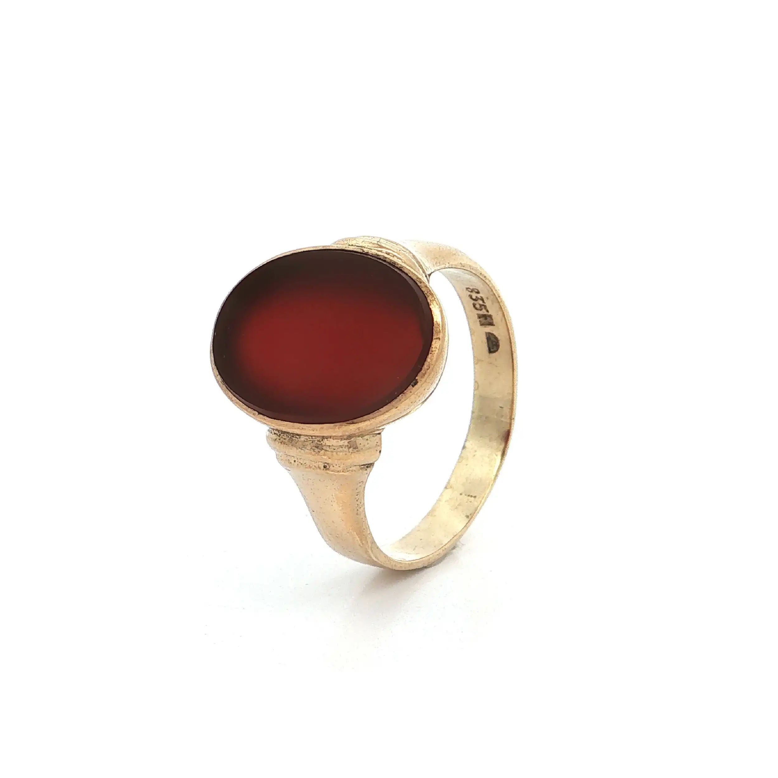 Ring Silber vergoldet mit Karneol