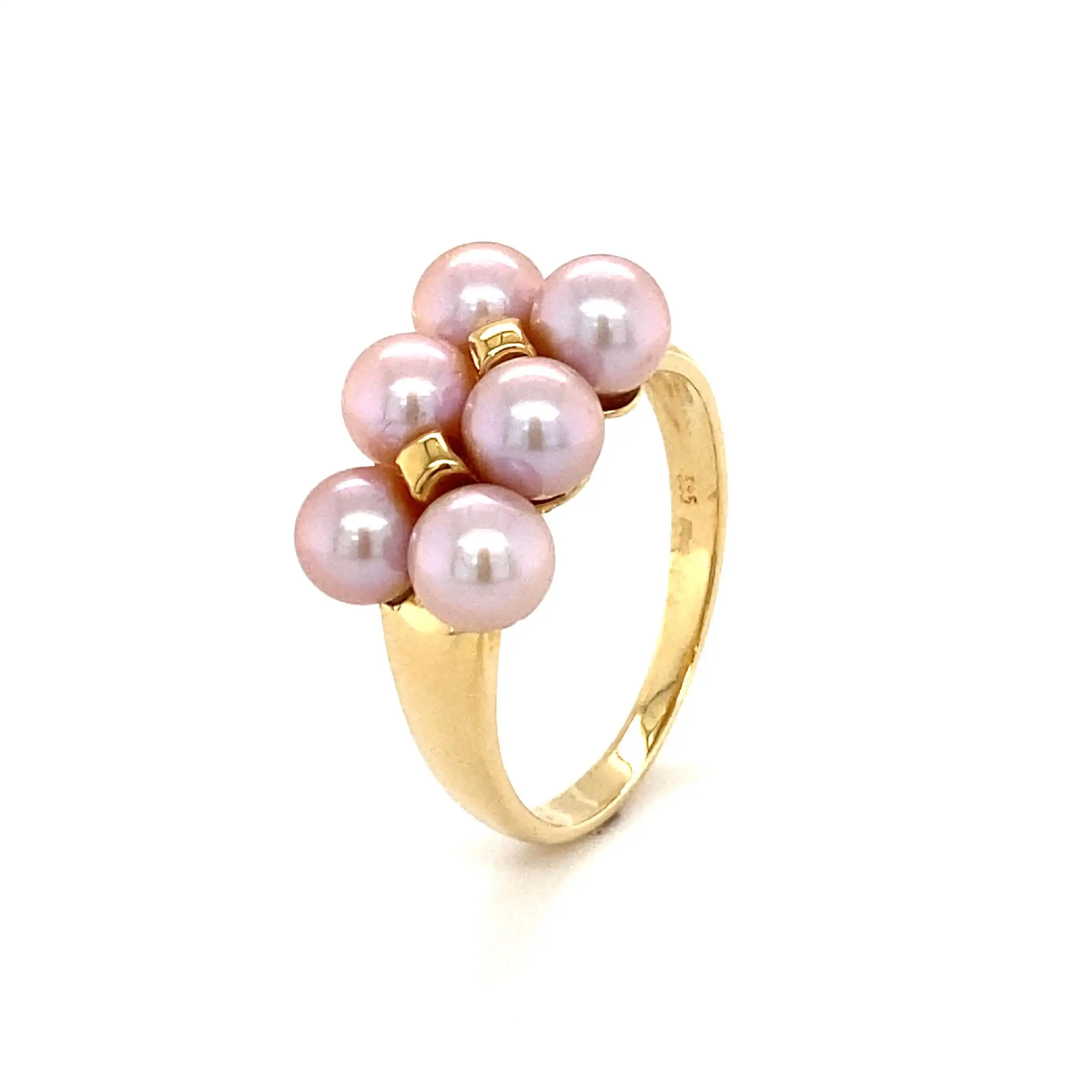 Ring Gelbgold mit Perlen Ring Gelbgold mit Perlen