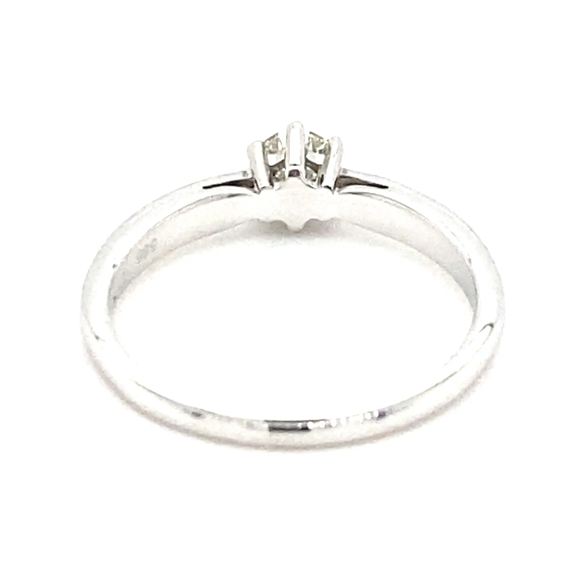 Ring Weißgold mit Brillant Ring Weißgold mit Brillant
