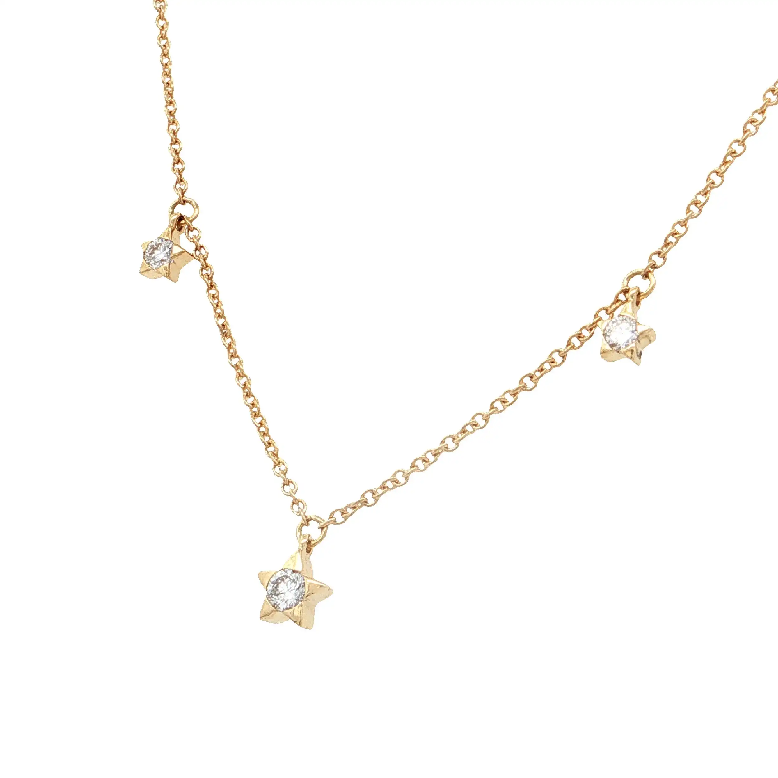 Ankercollier Gelbgold "Stern" mit Brillanten Ankercollier Gelbgold "Stern" mit Brillanten