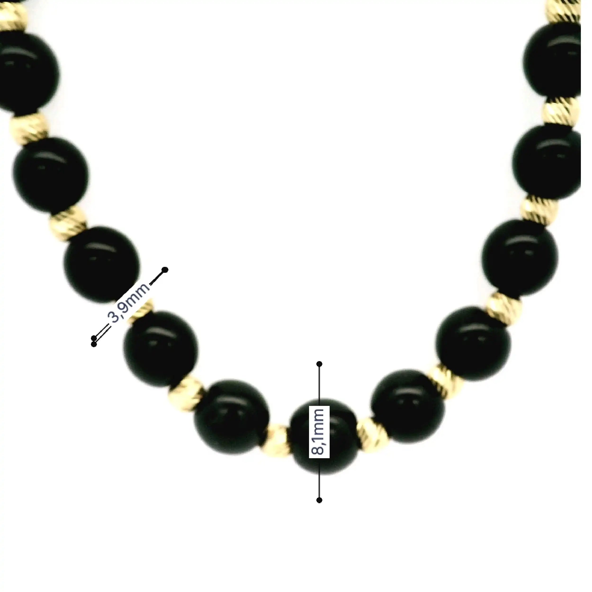 Kette mit Kugeln Gelbgold Kette mit Kugeln Gelbgold
