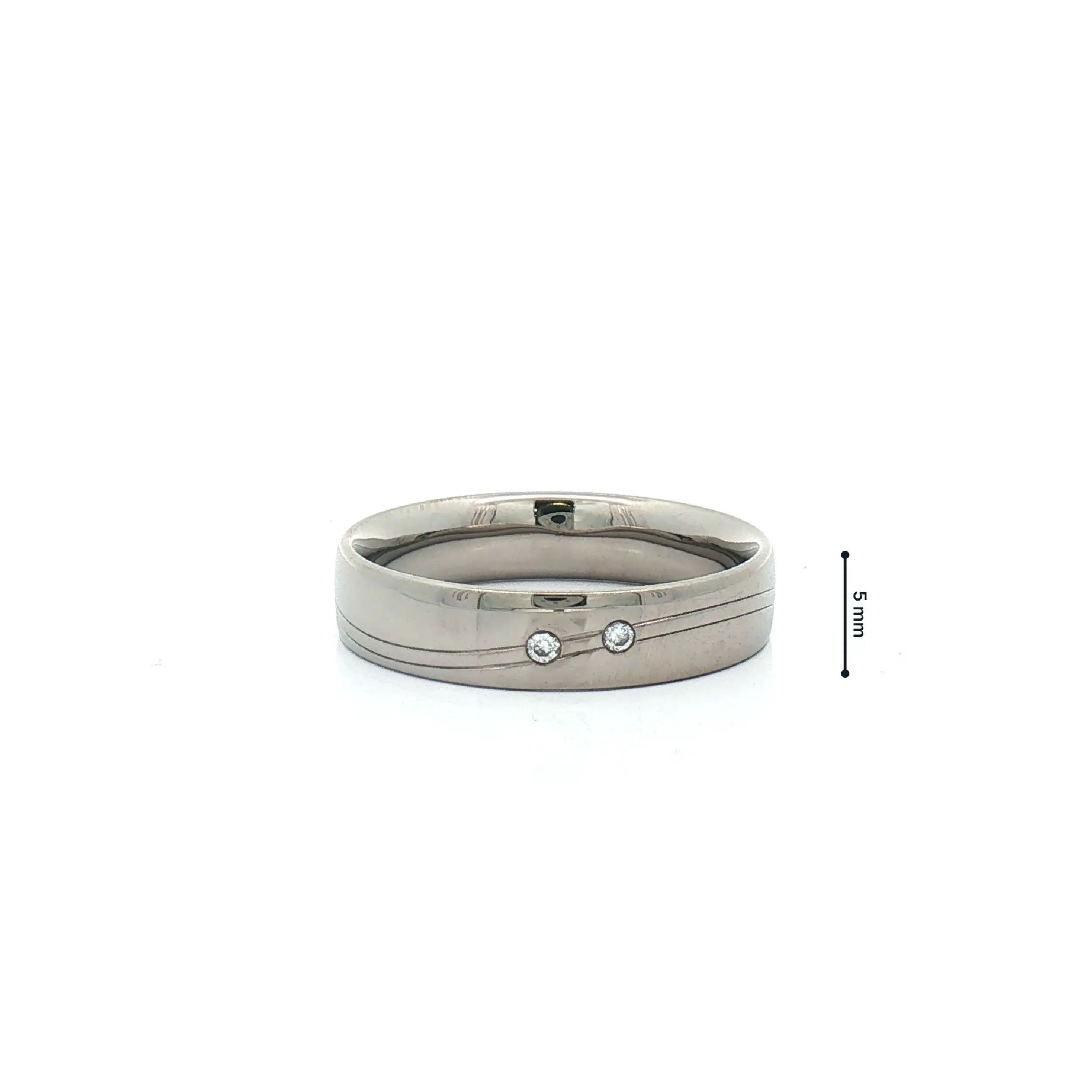 Ring Palladium mit Brillanten Christ mit 0,03ct W/si graviert Ring Palladium mit Brillanten Christ mit 0,03ct W/si graviert