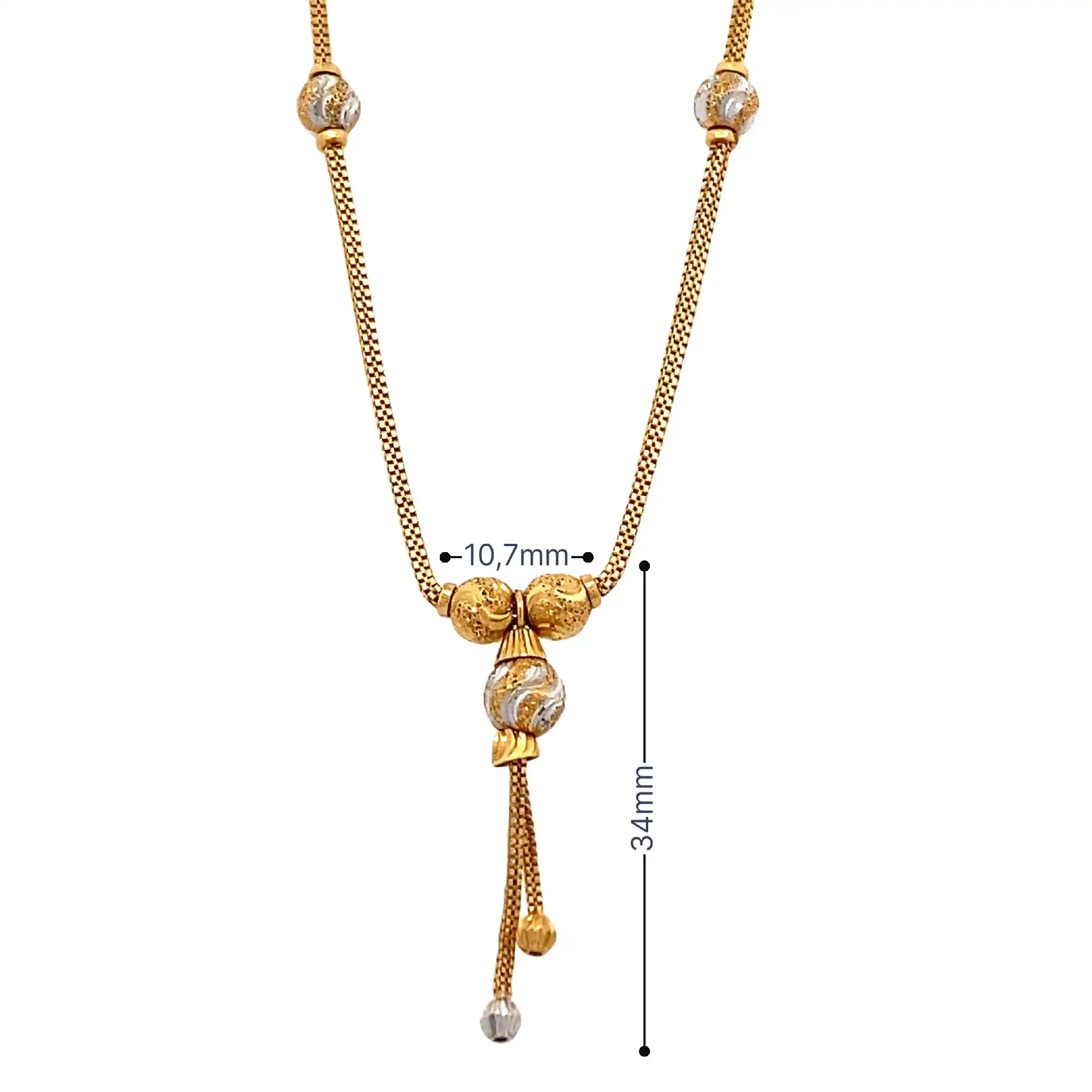 Collier Bicolor mit Kugeln Collier Bicolor mit Kugeln