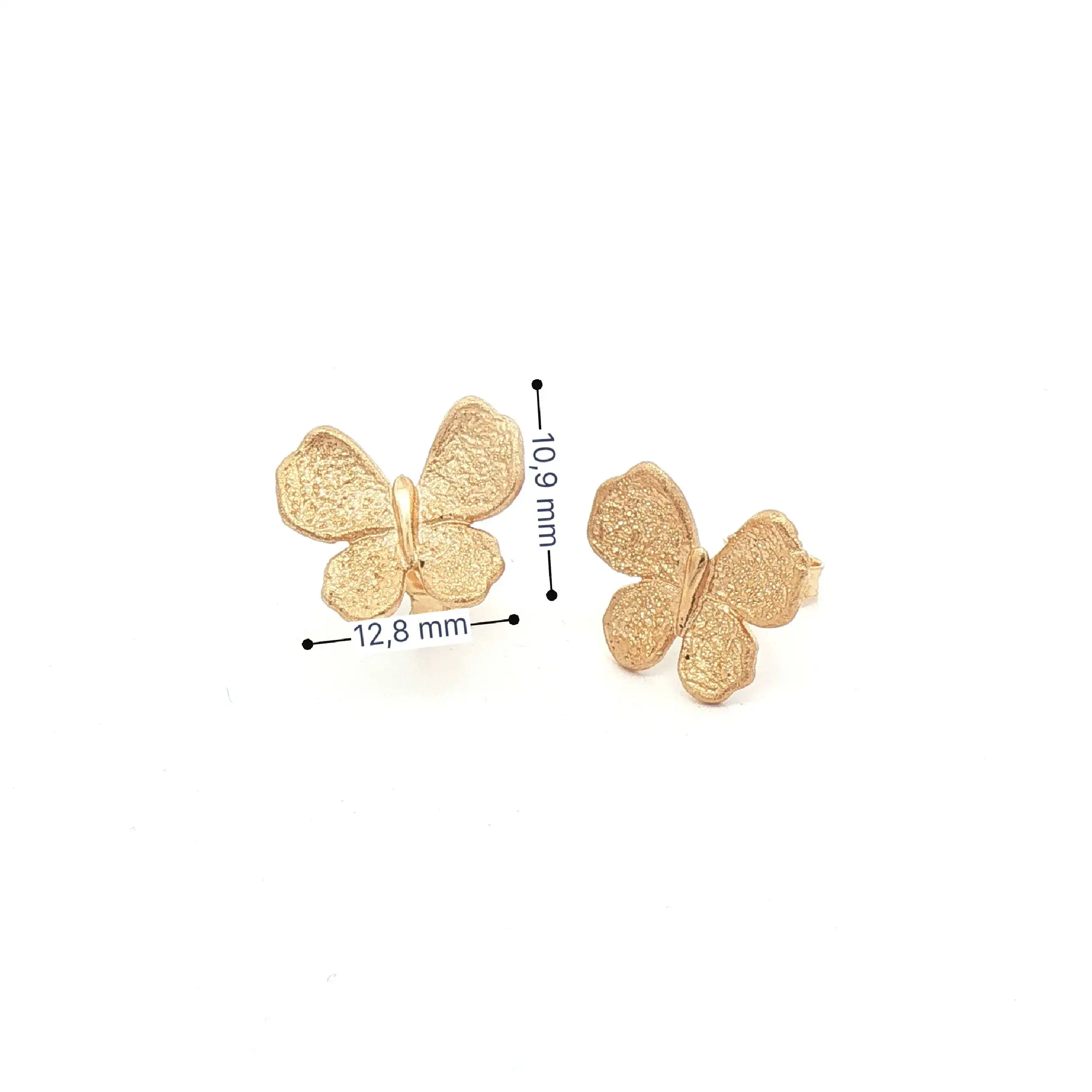 Ohrstecker Gelbgold "Schmetterling"