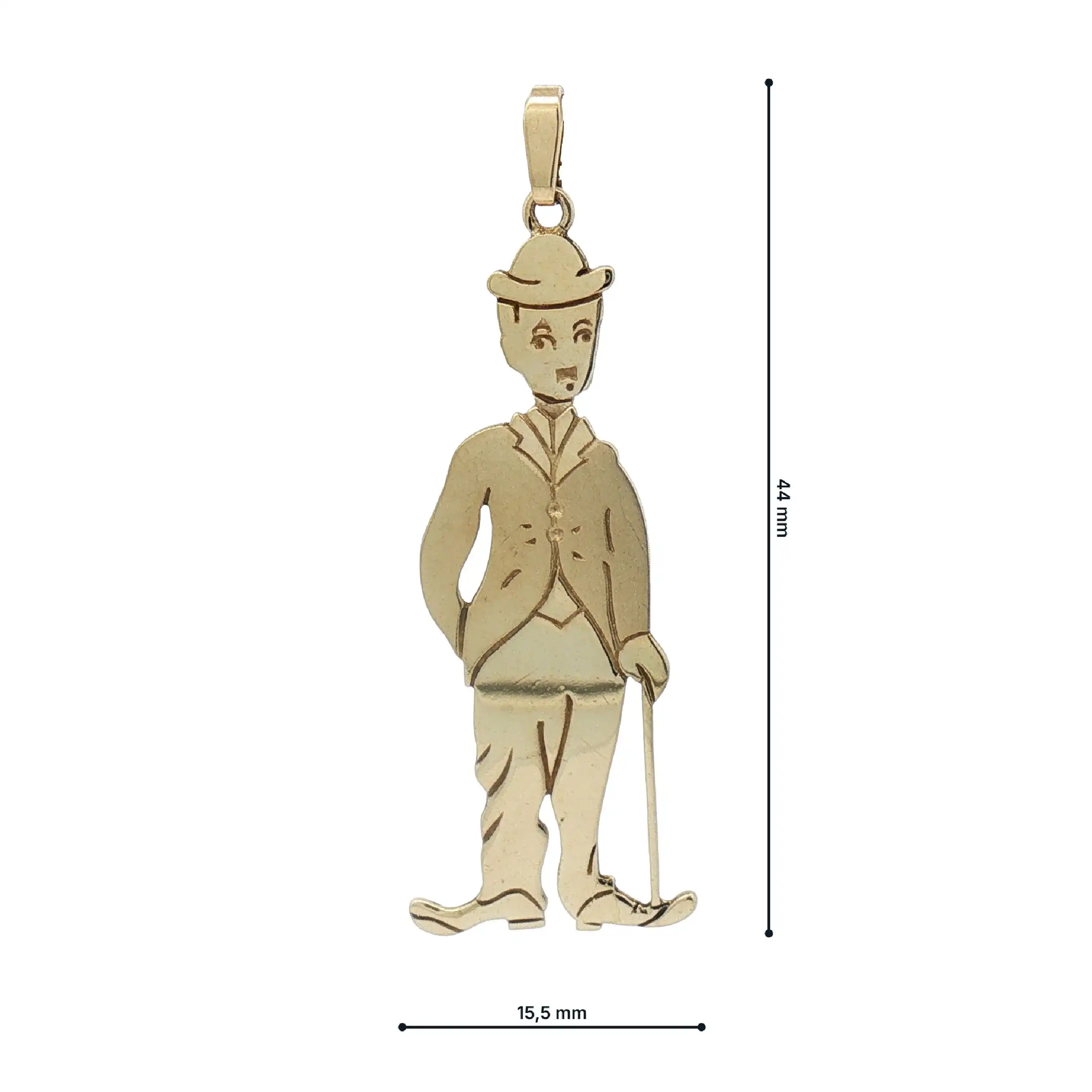 Anhänger Gelbgold Charlie Chaplin Anhänger Gelbgold Charlie Chaplin