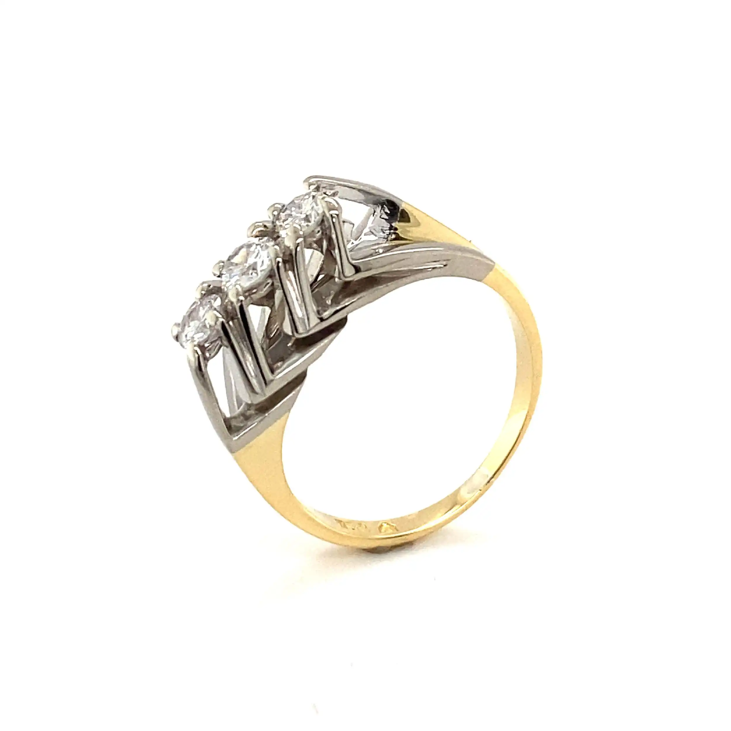 Ring Bicolor mit Brillanten