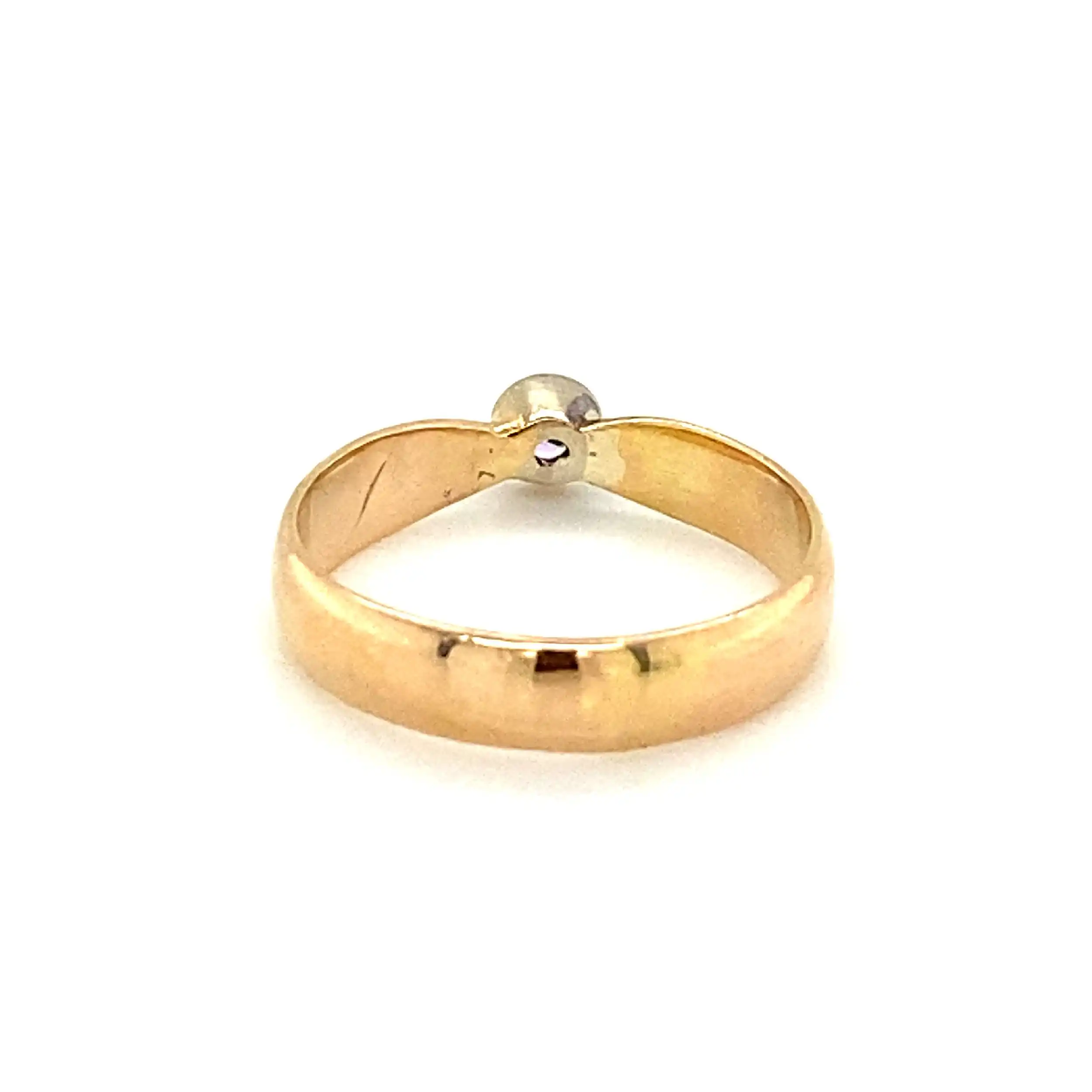 Ring Gelbgold mit Brillant Ring Gelbgold mit Brillant