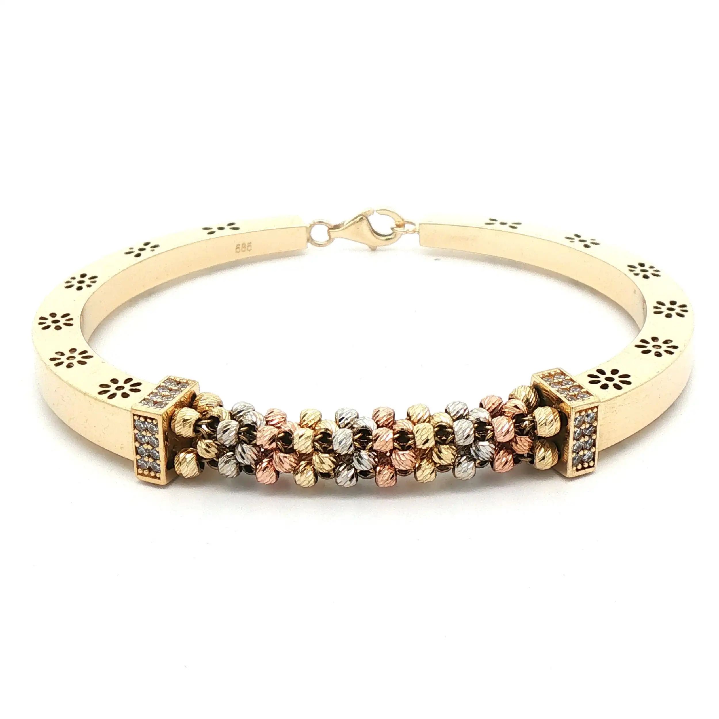 Armband Tricolor mit Zirkonia