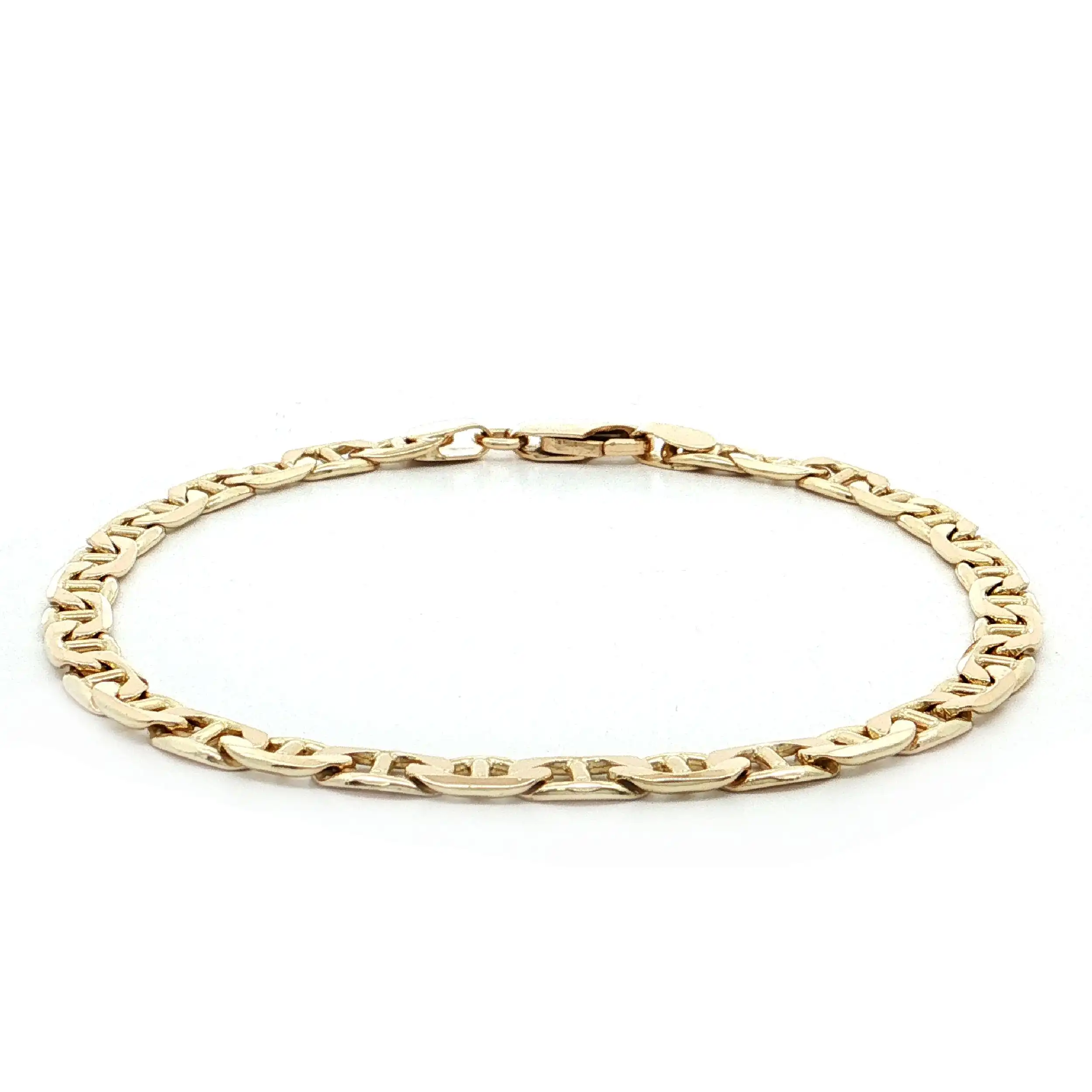 Stäbchen-Panzerarmband Gelbgold