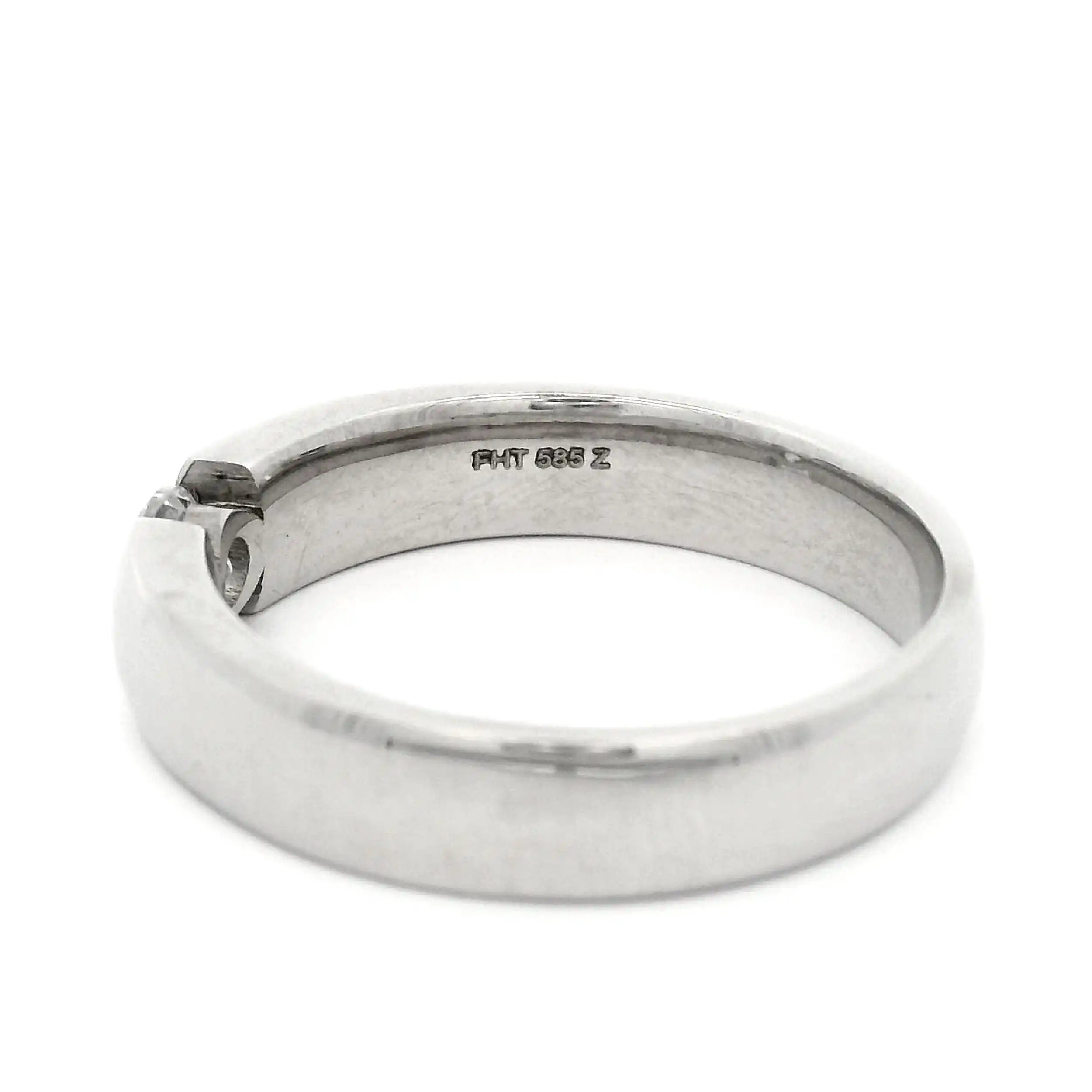 Solitärring Weißgold mit Zirkonia Solitärring Weißgold mit Zirkonia