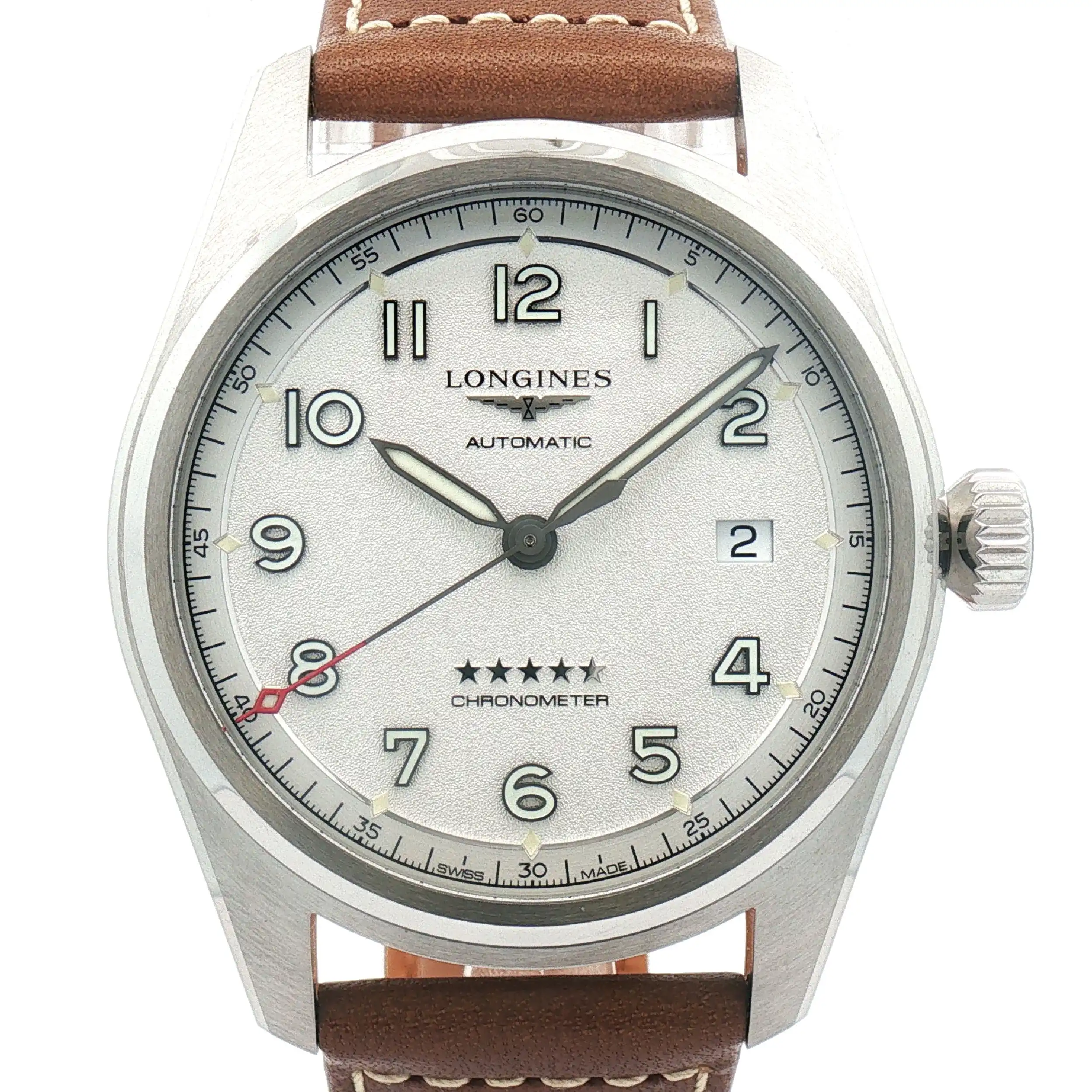 Herrenuhr Longinges Spirit Automatic Silver Dial im Full-Set
