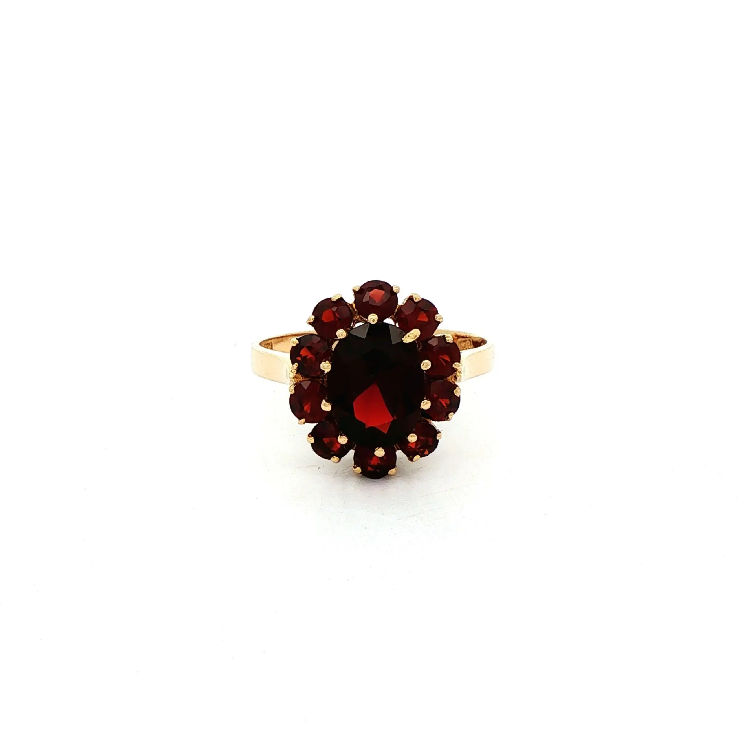 Ring Gelbgold mit Granat