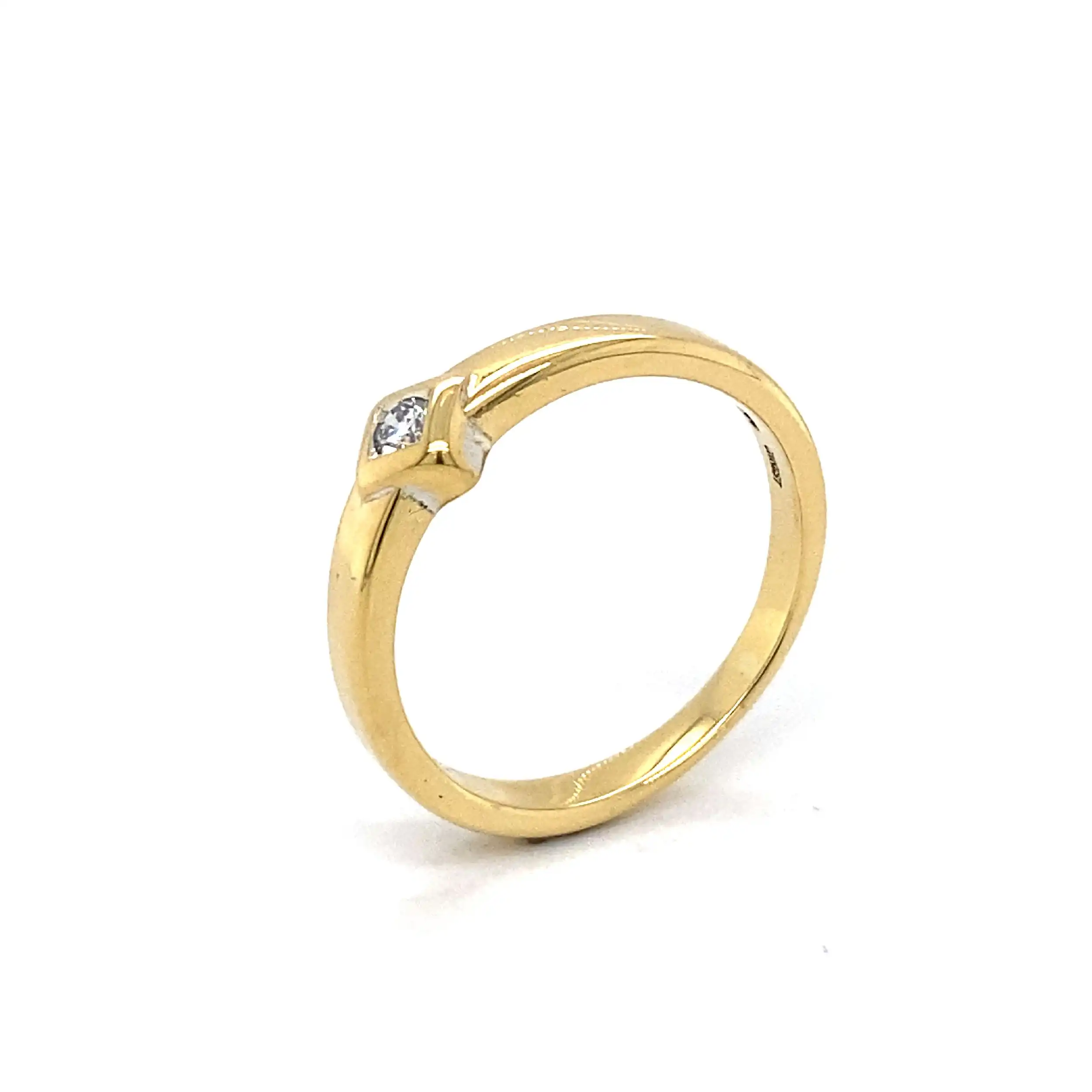 Ring Gelbgold mit Brillant