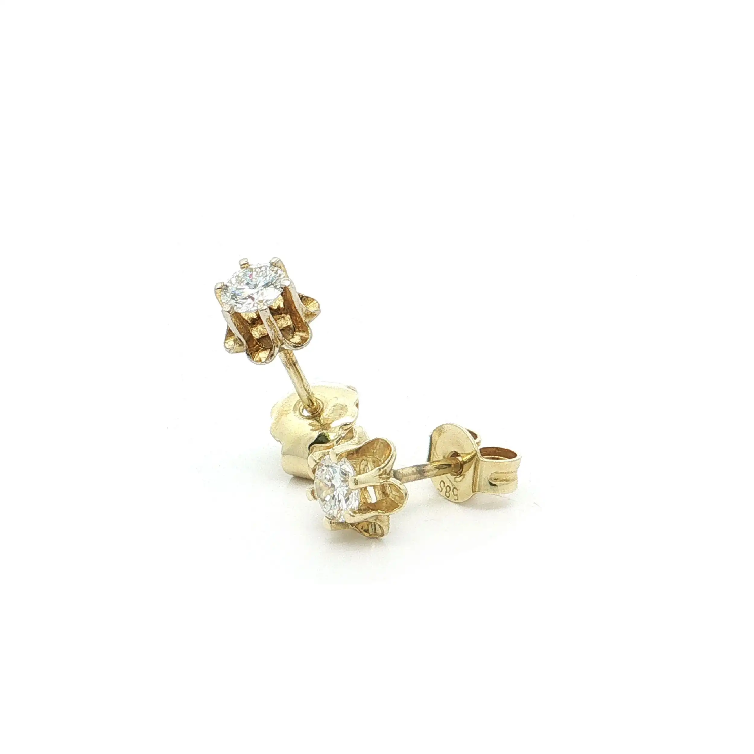 Ohrstecker Gelbgold mit Brillanten