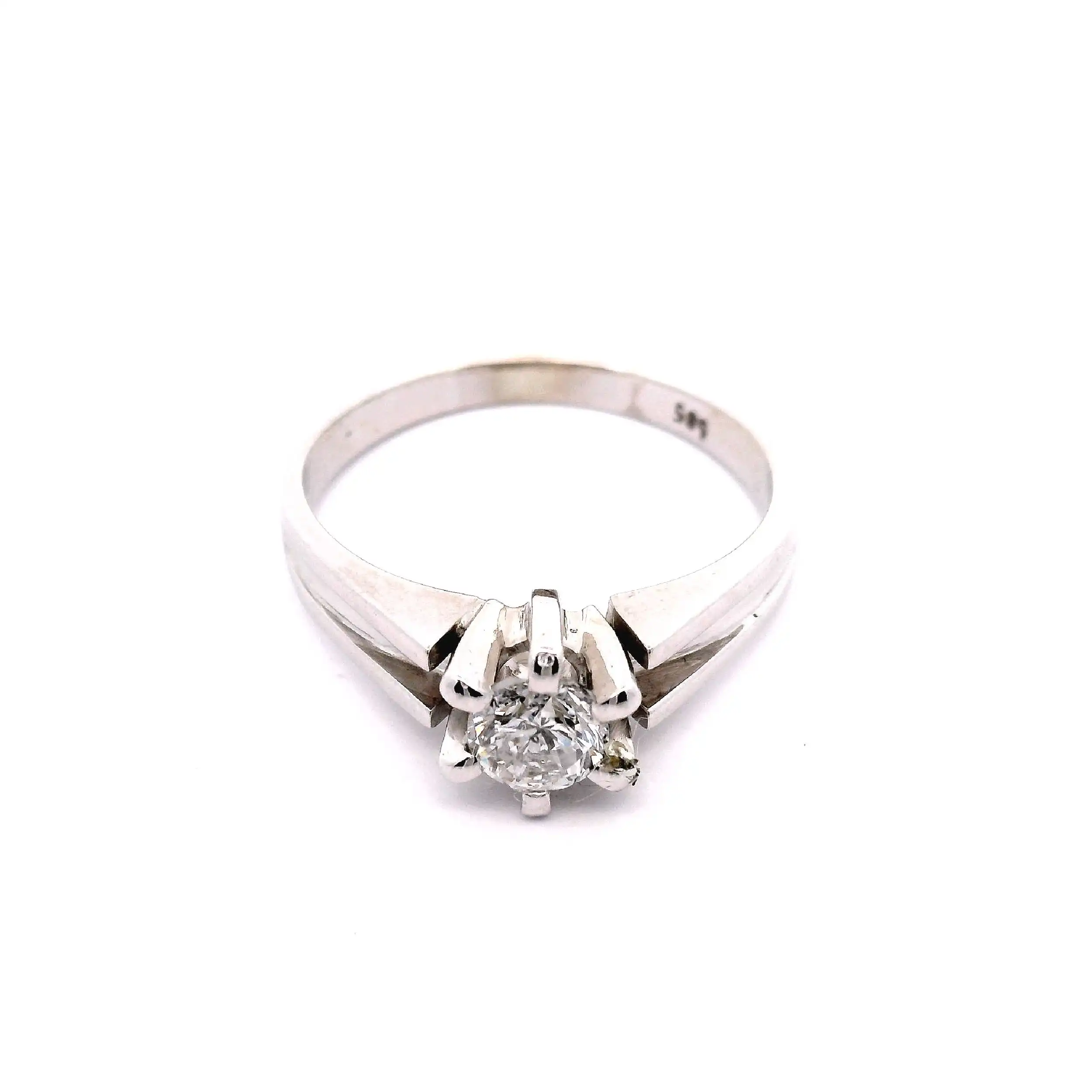 Solitärring Weißgold mit Brillant Solitärring Weißgold mit Brillant
