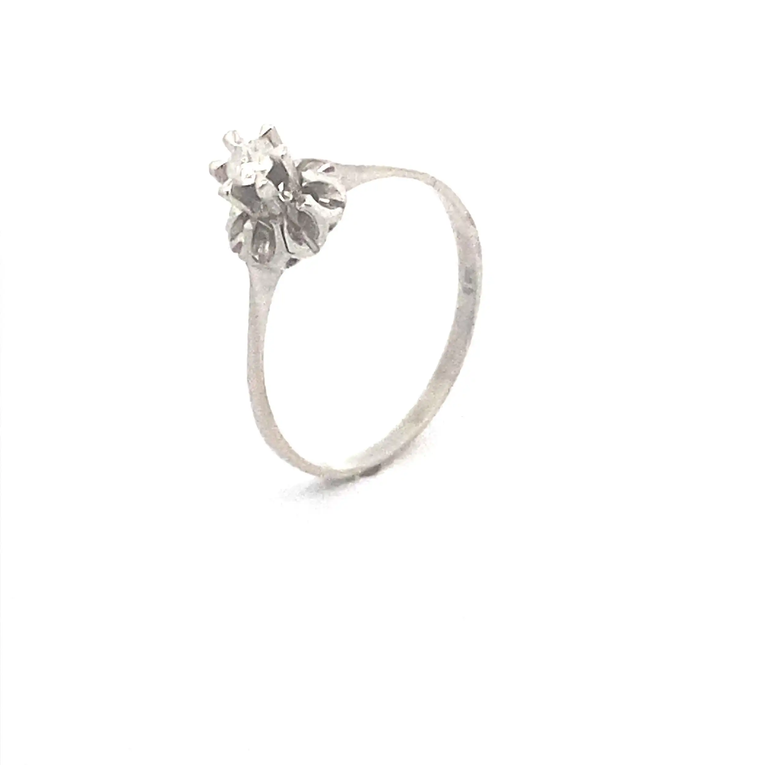 Ring Weißgold mit Solitär Brillant
