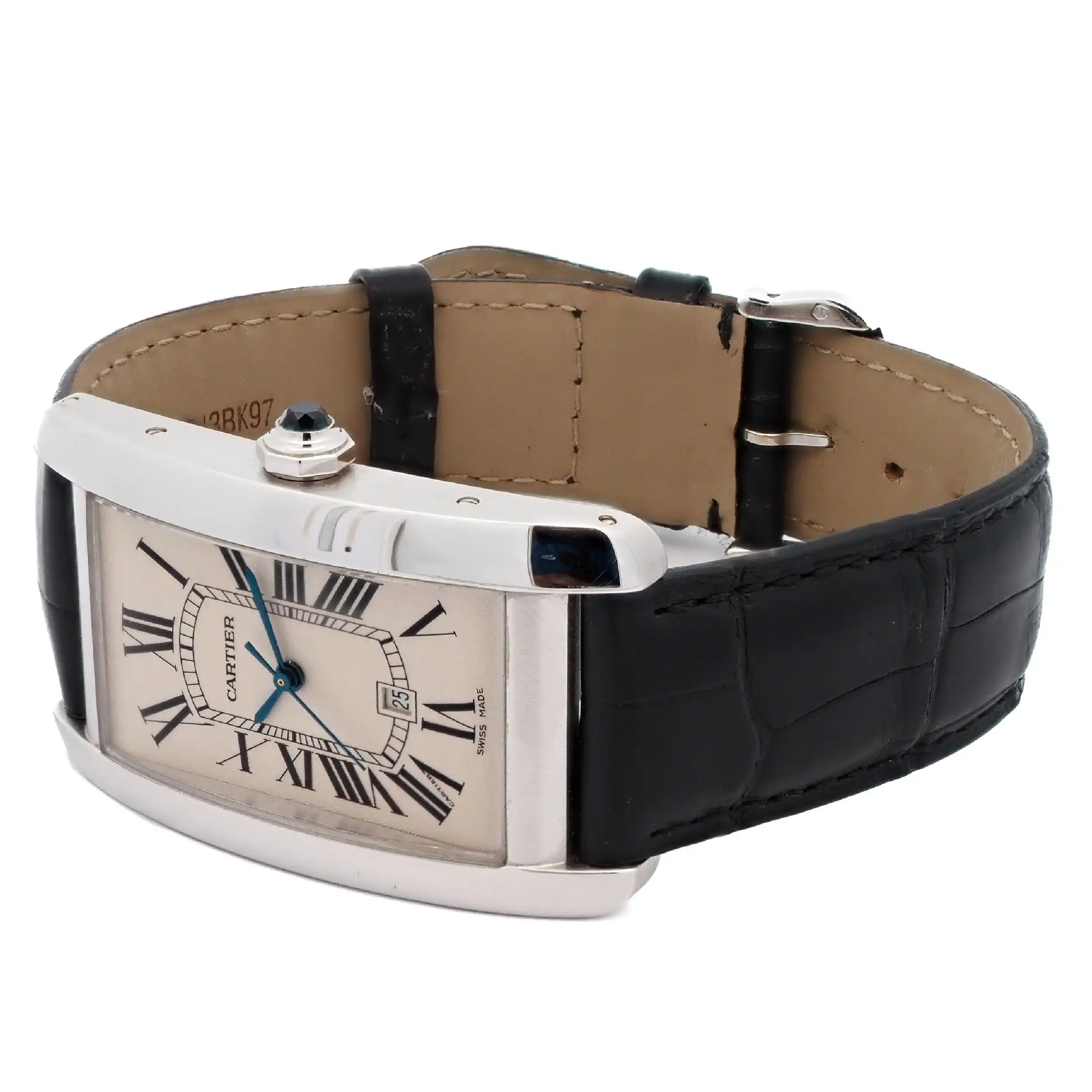 Herrenuhr Cartier Tank Americaine Weißgold Fullset Herrenuhr Cartier Tank Americaine Weißgold Fullset