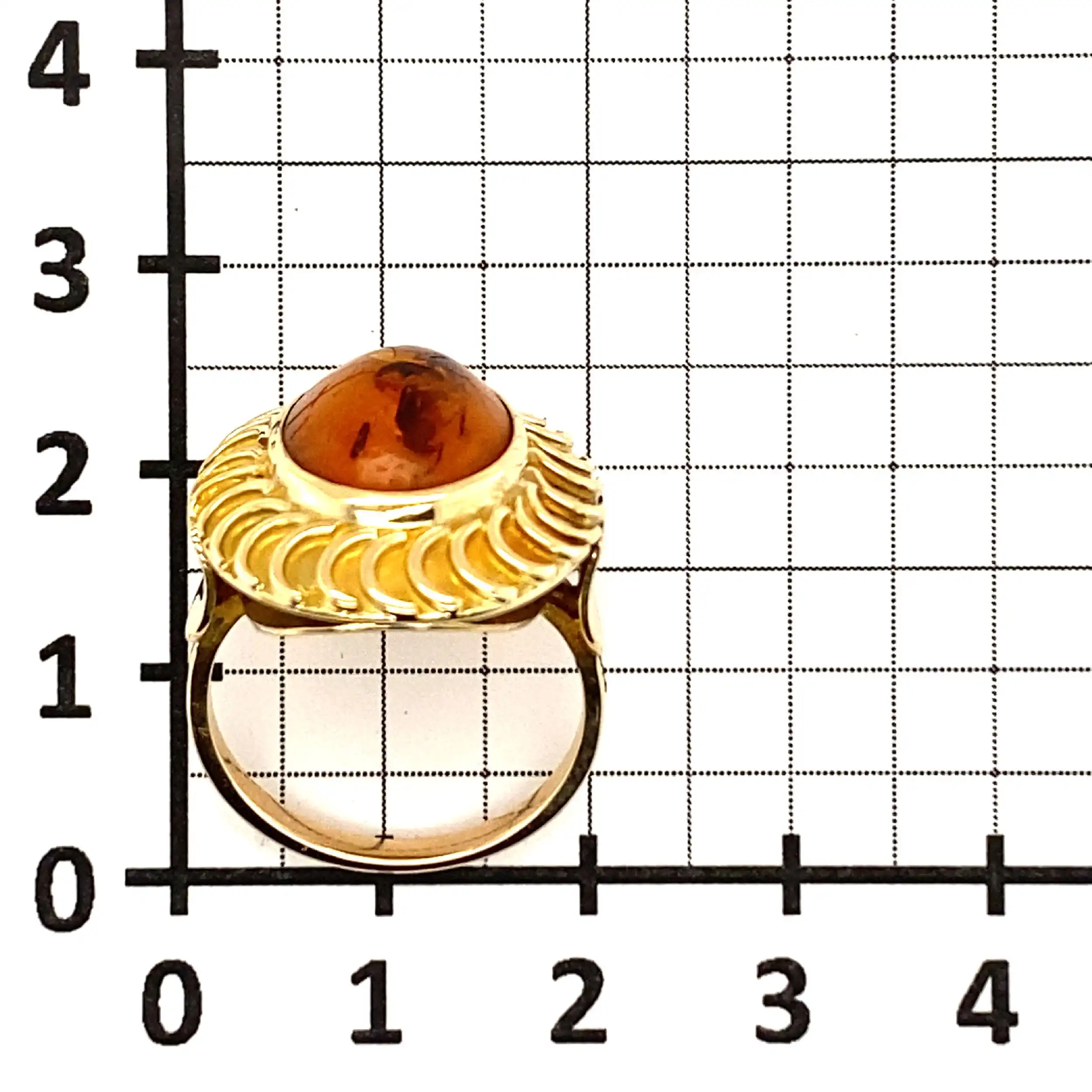 Ring Gelbgold mit Bernstein Ring Gelbgold mit Bernstein