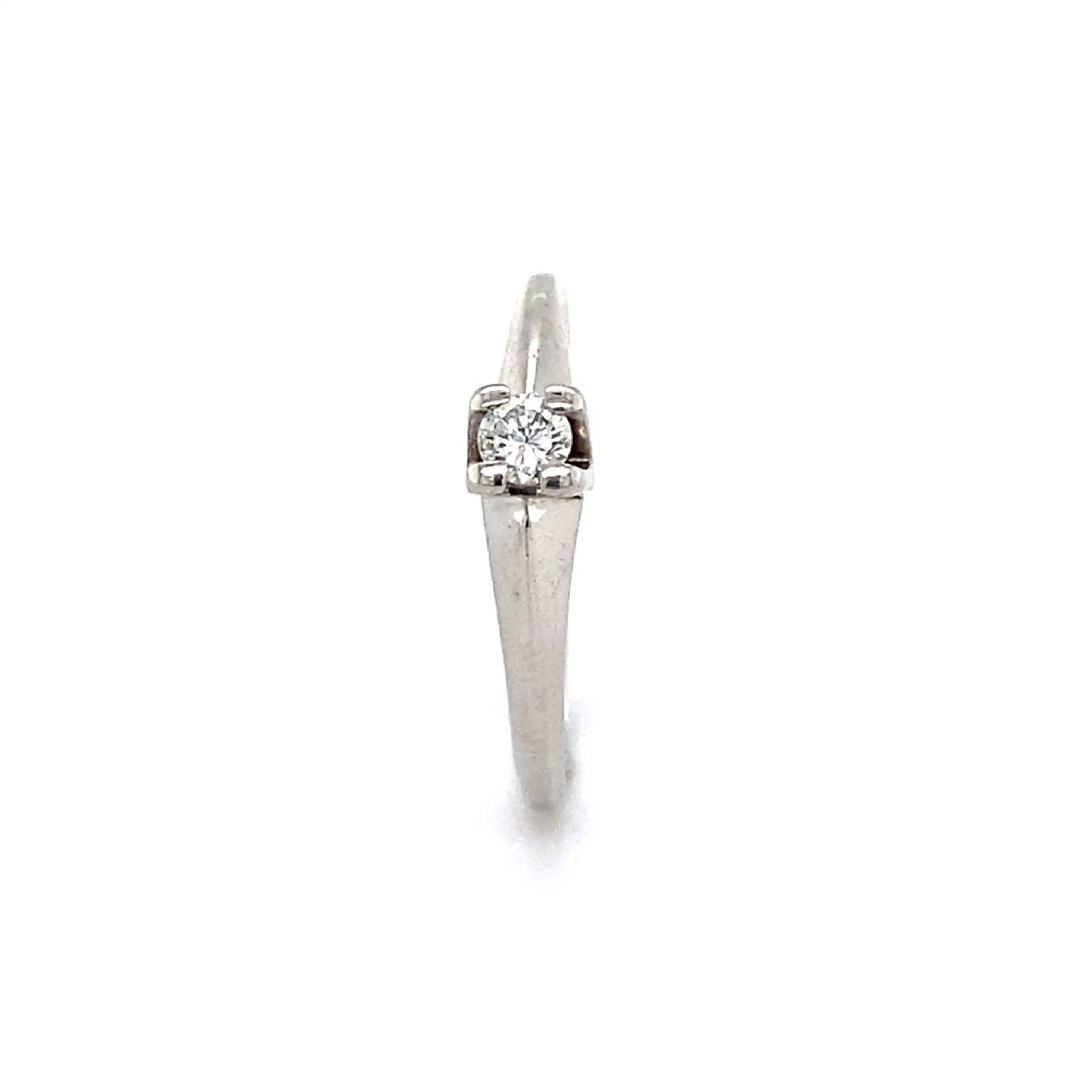 Ring Weißgold mit Solitär Brillant Ring Weißgold mit Solitär Brillant