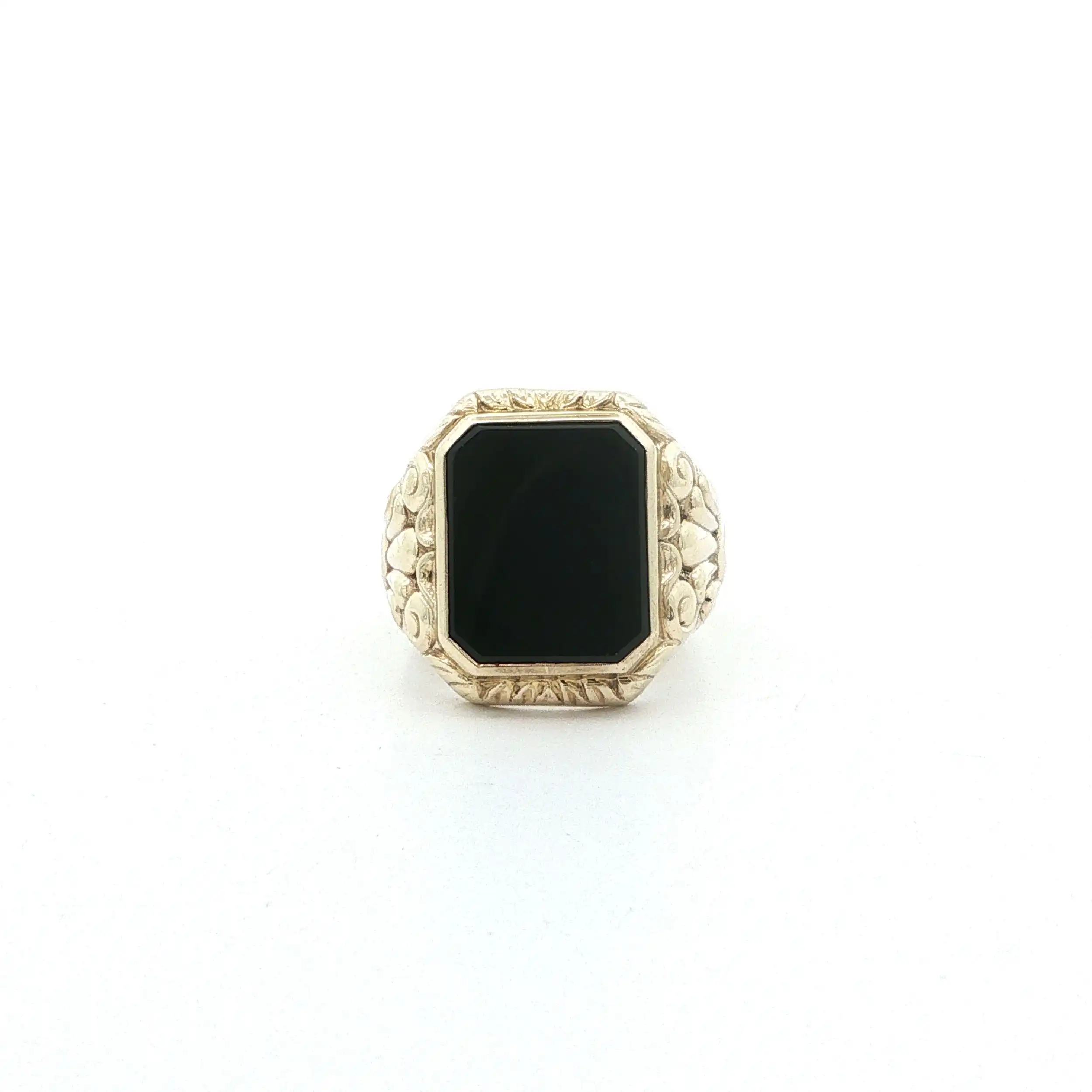 Ring Gelbgold mit Onyx