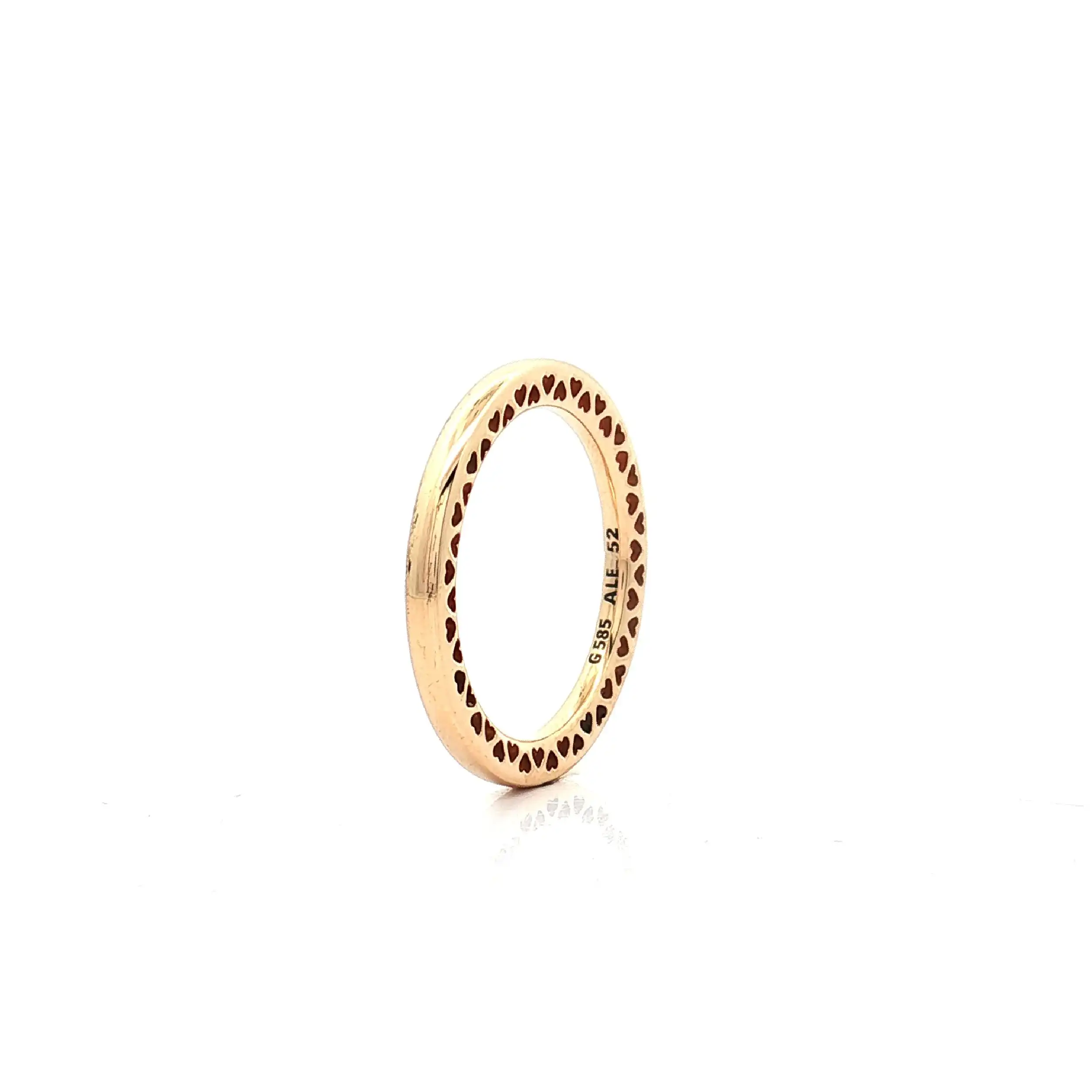 Ring Gelbgold Pandora hohl mit Herzen Ring Gelbgold Pandora hohl mit Herzen