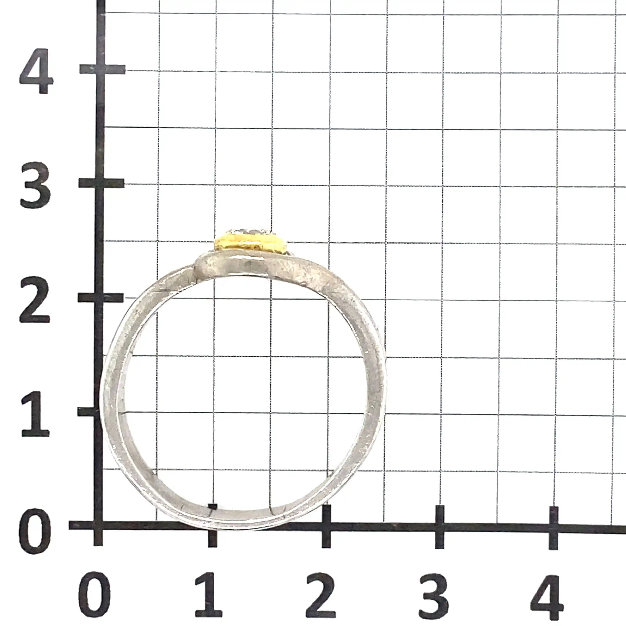 Ring Bicolor mit Brillant mit 0,31 graviert Ring Bicolor mit Brillant mit 0,31 graviert