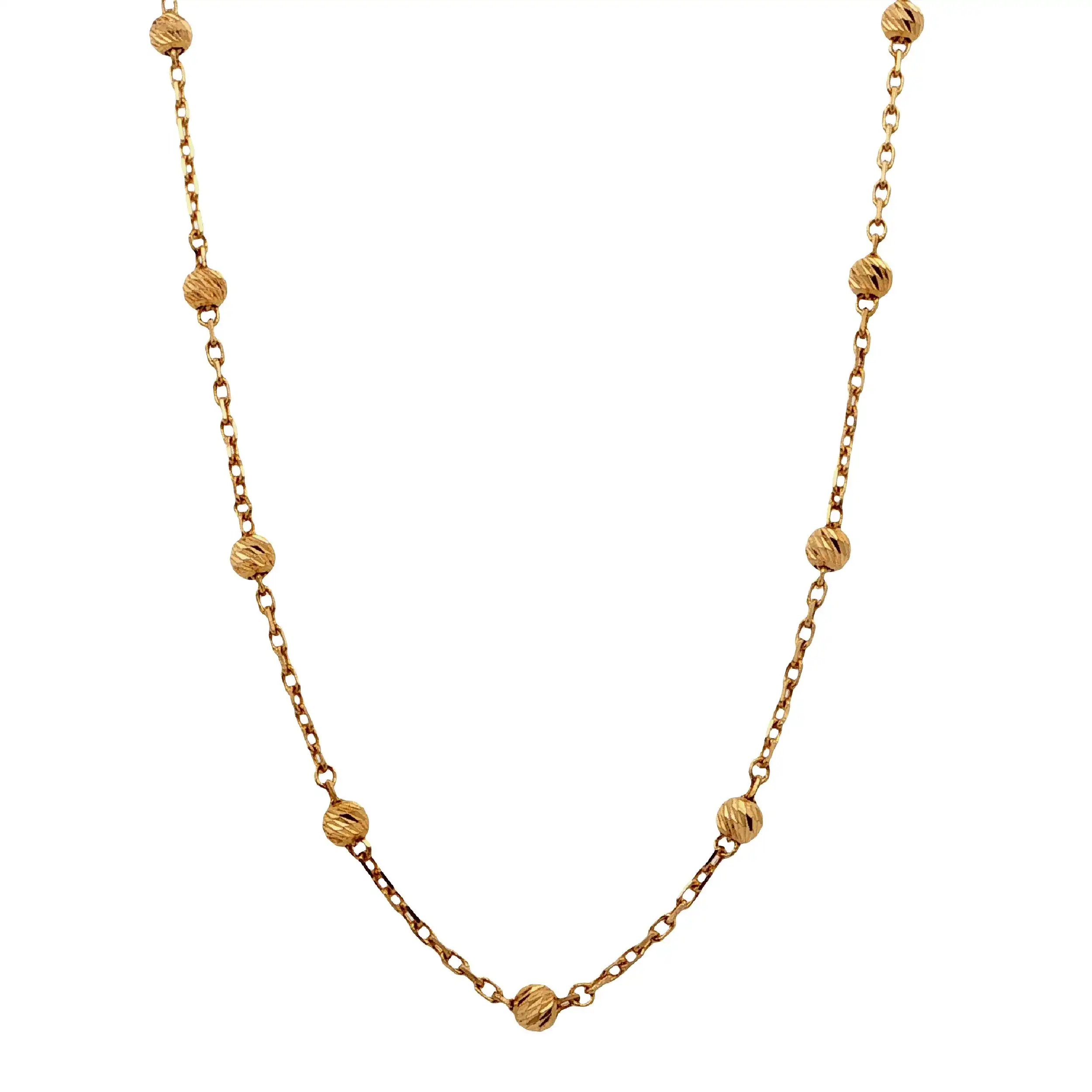 Kugelkette Gelbgold