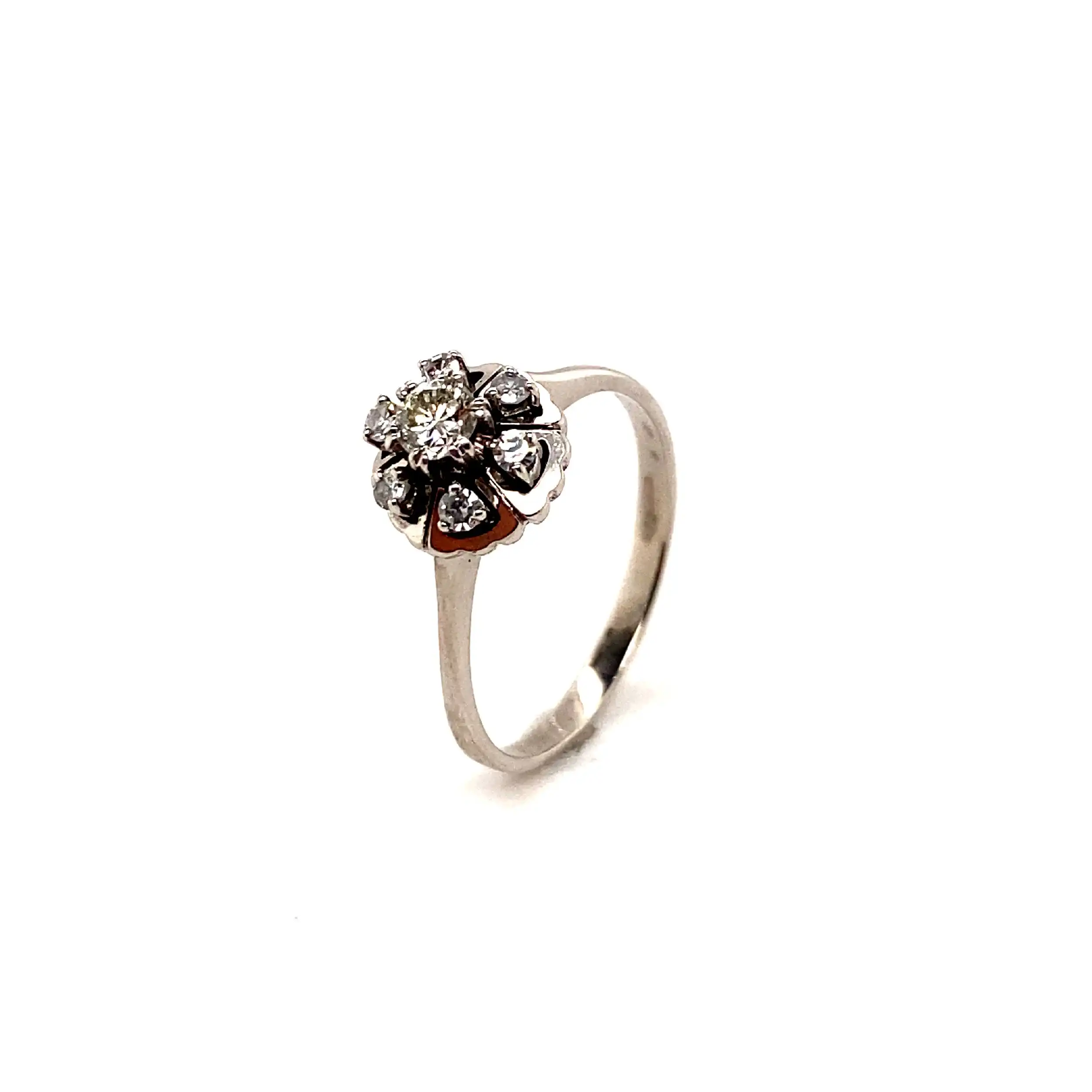 Ring mit Brillant und Diamanten Ring mit Brillant und Diamanten