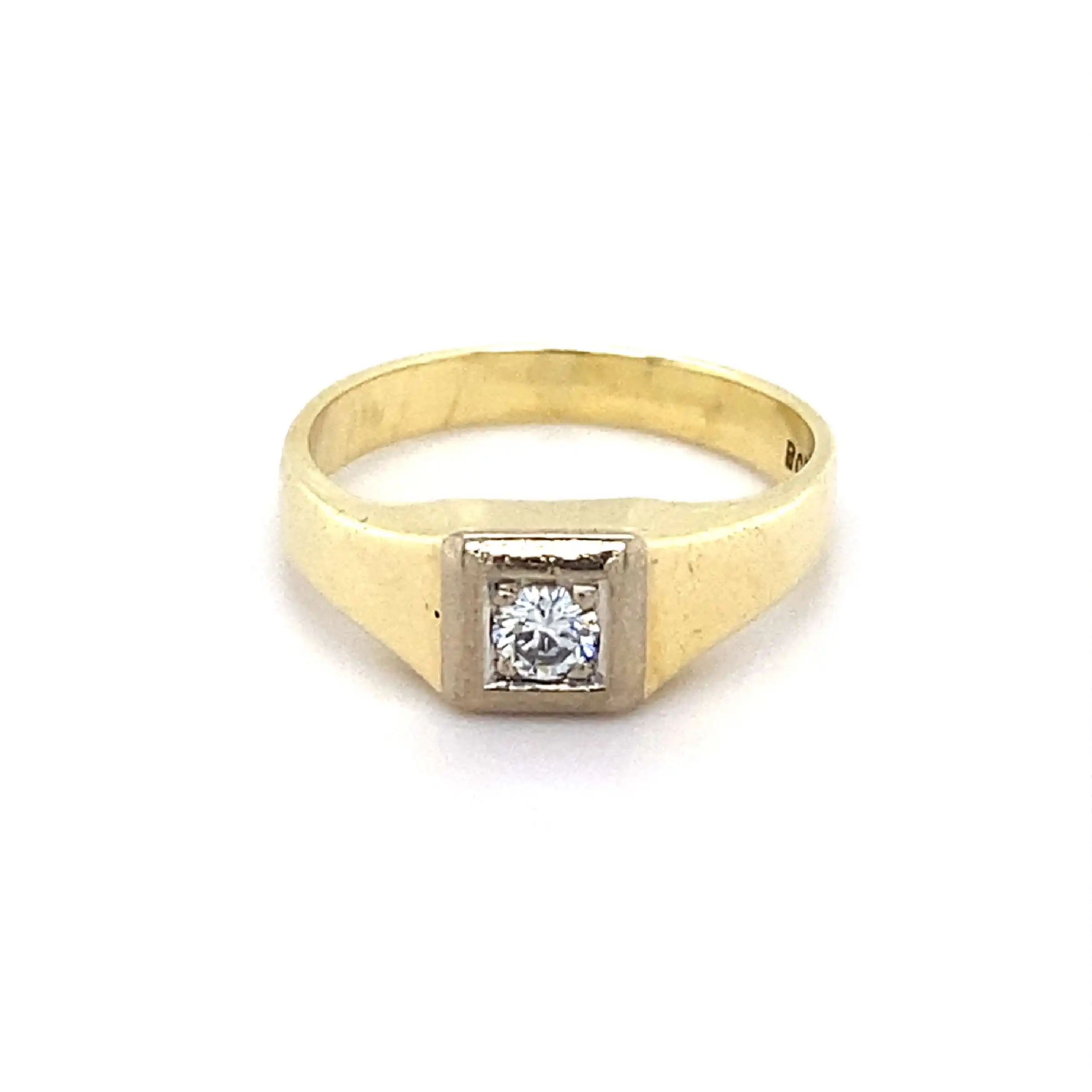 Ring Bicolor mit Brillant Ring Bicolor mit Brillant