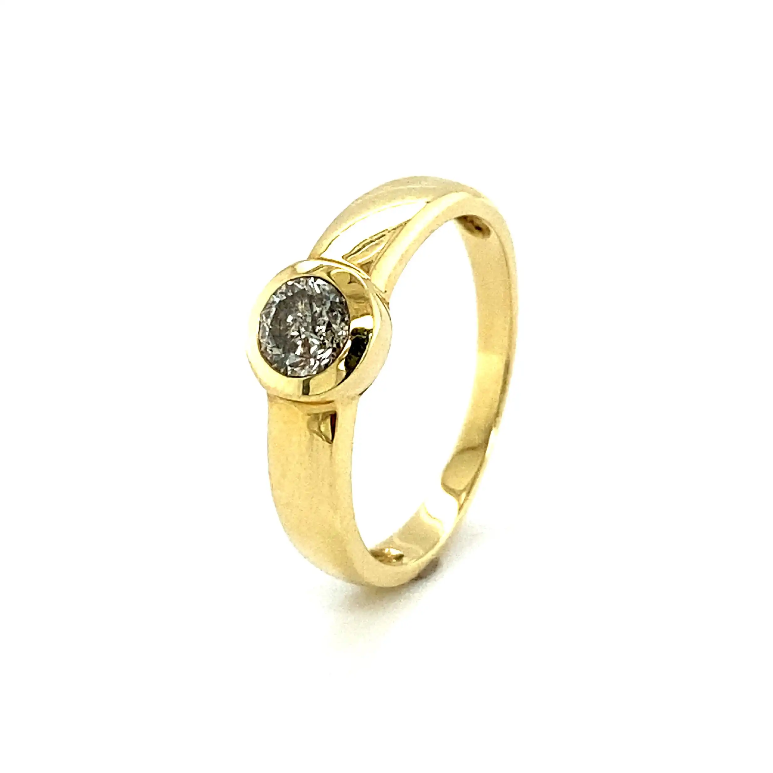 Ring Gelbgold mit Brillant Ring Gelbgold mit Brillant
