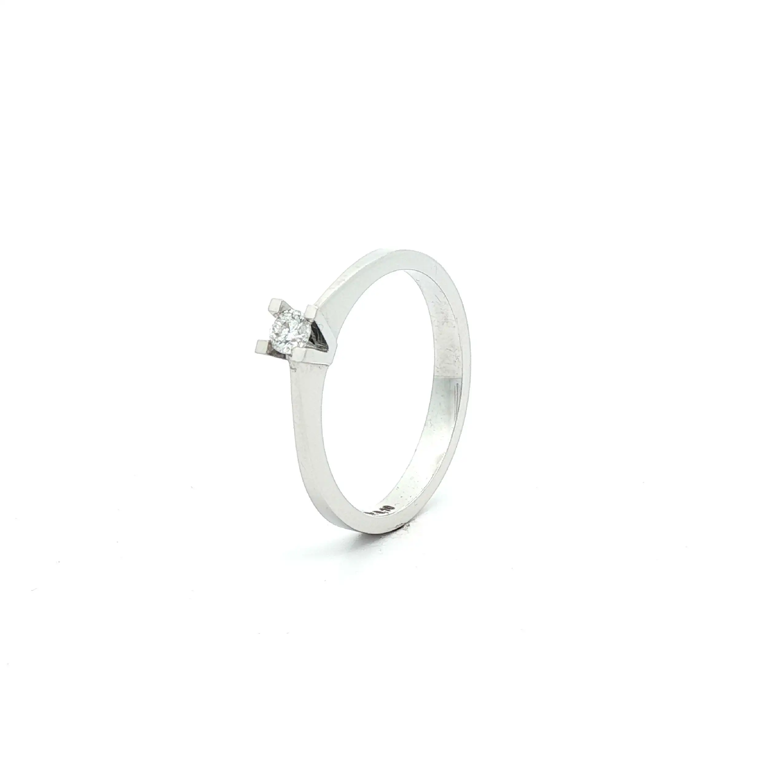 Solitärring Weißgold mit Brillant 0,10ct Solitärring Weißgold mit Brillant 0,10ct
