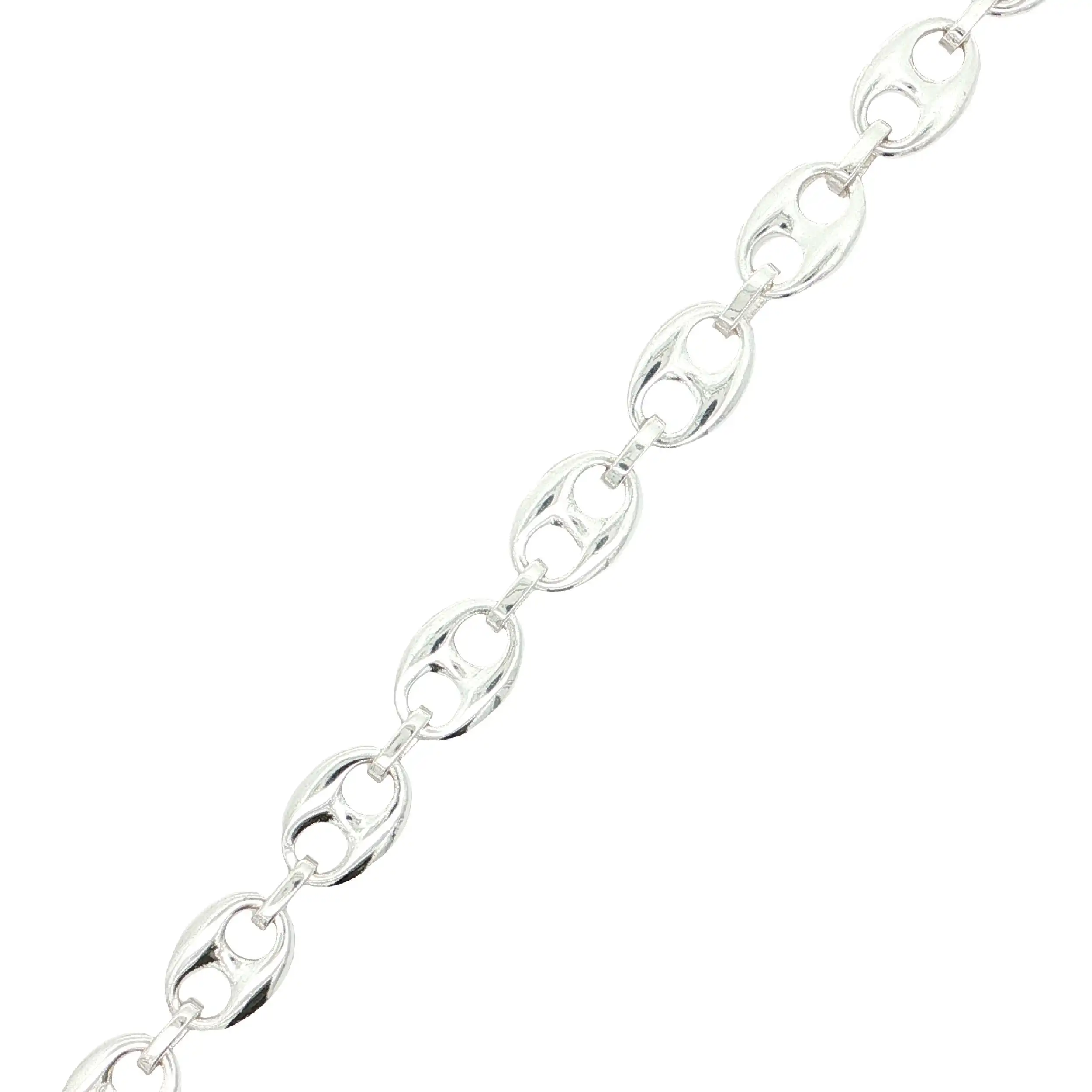 Bohnenarmband Silber
