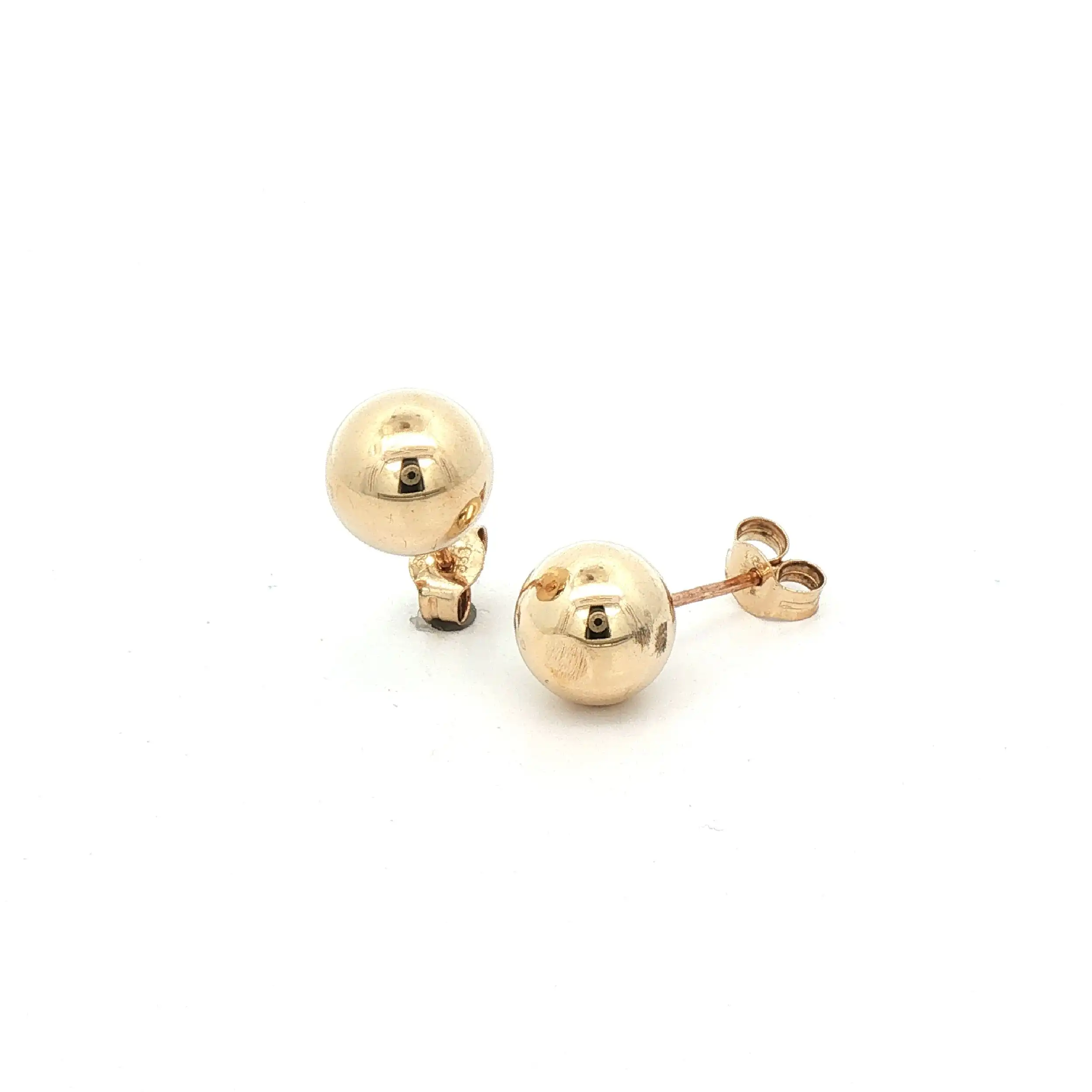 Ohrstecker Gelbgold Kugel