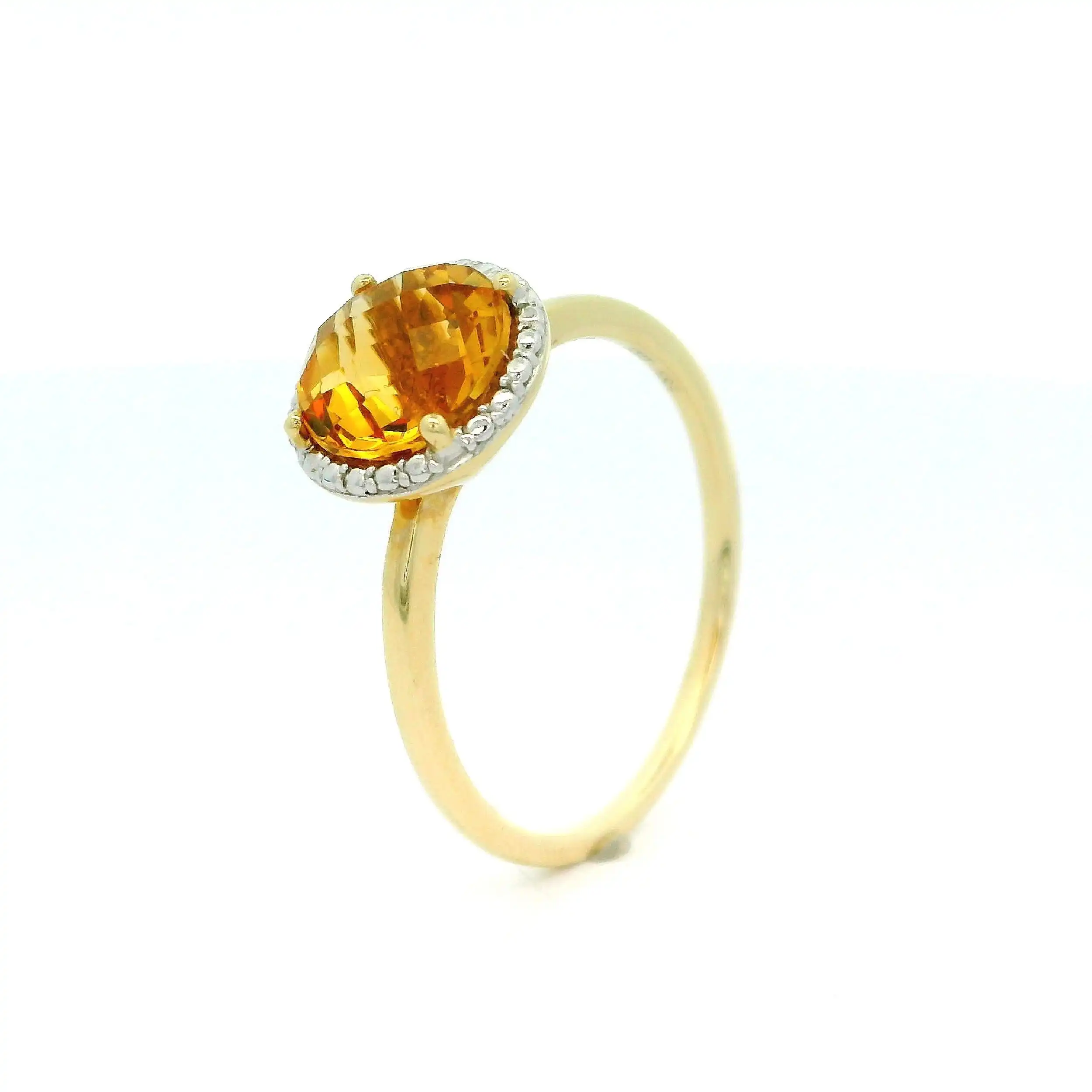 Ring Gelbgold mit Citrin Ring Gelbgold mit Citrin