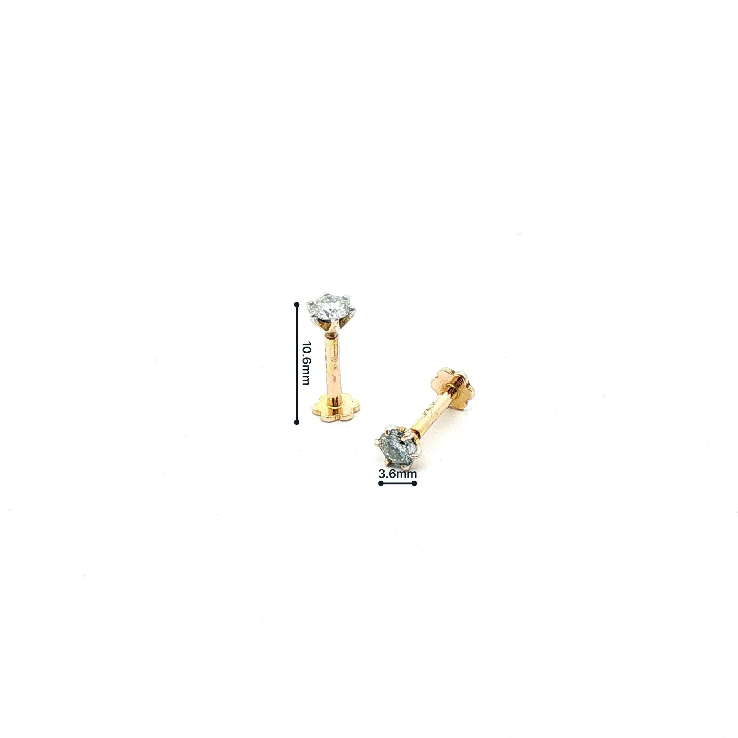 Ohrstecker Gelbgold mit Brillanten