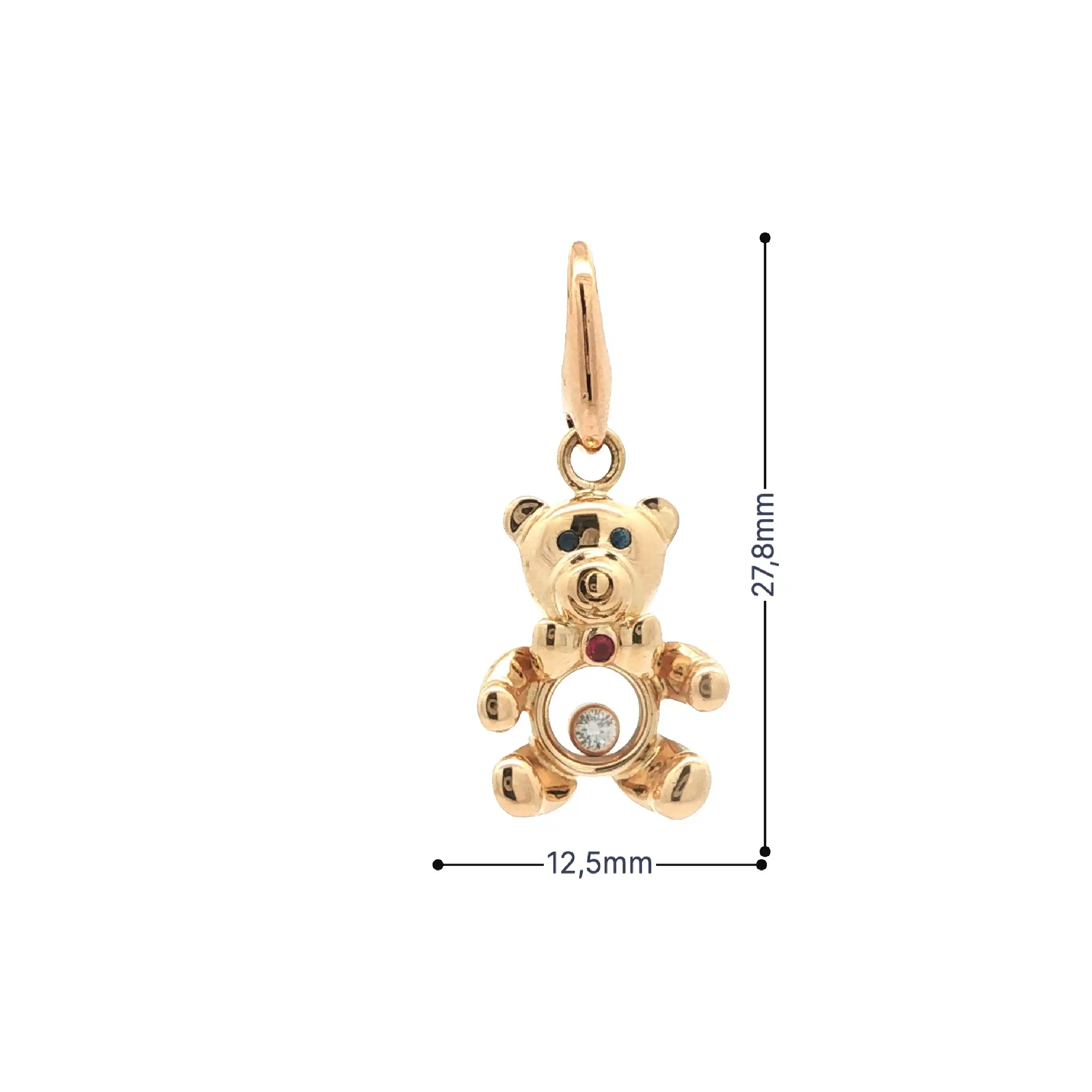 Chopard Anhänger Gelbgold Teddybär mit Brillant