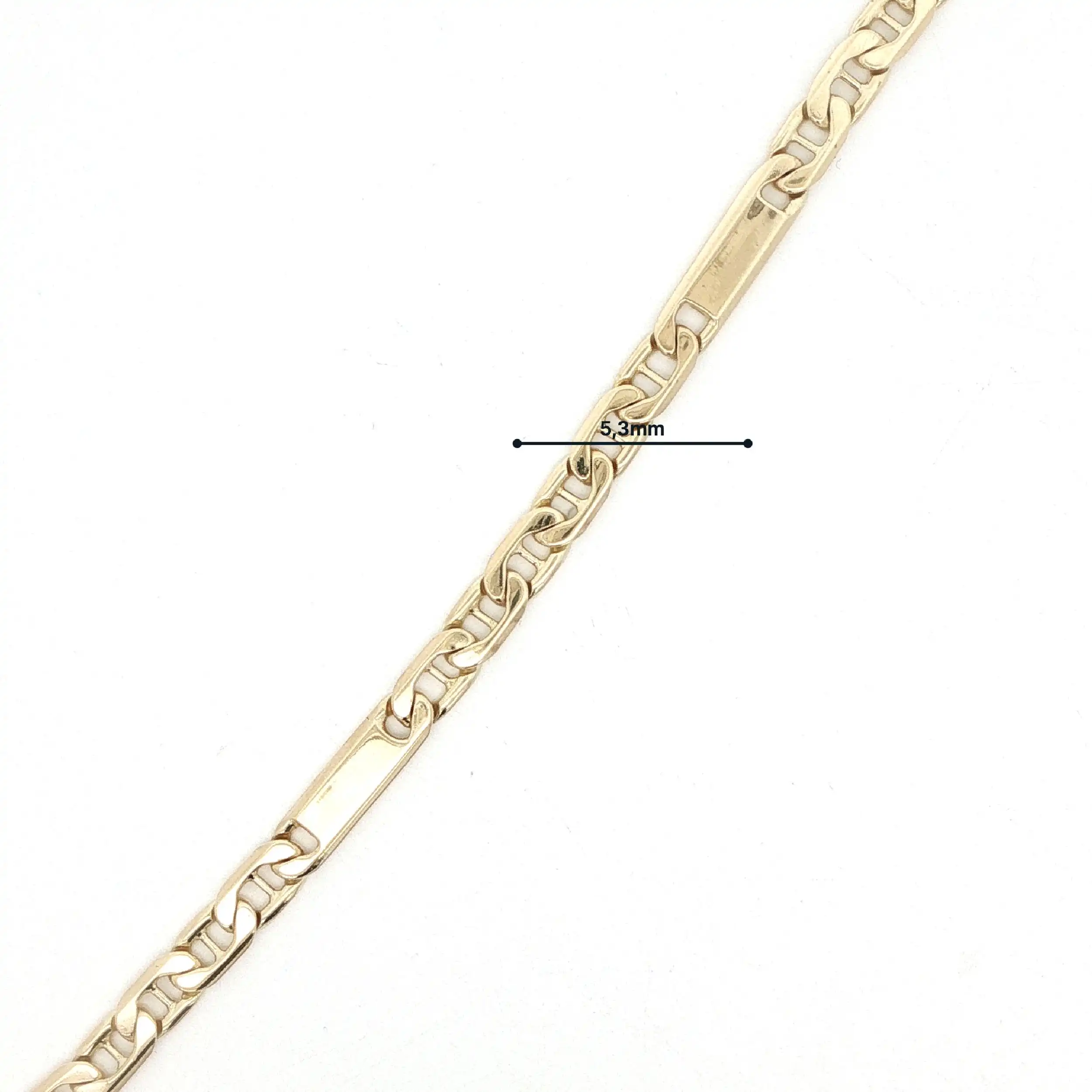 Stäbchenpanzerkette Gelbgold Stäbchenpanzerkette Gelbgold