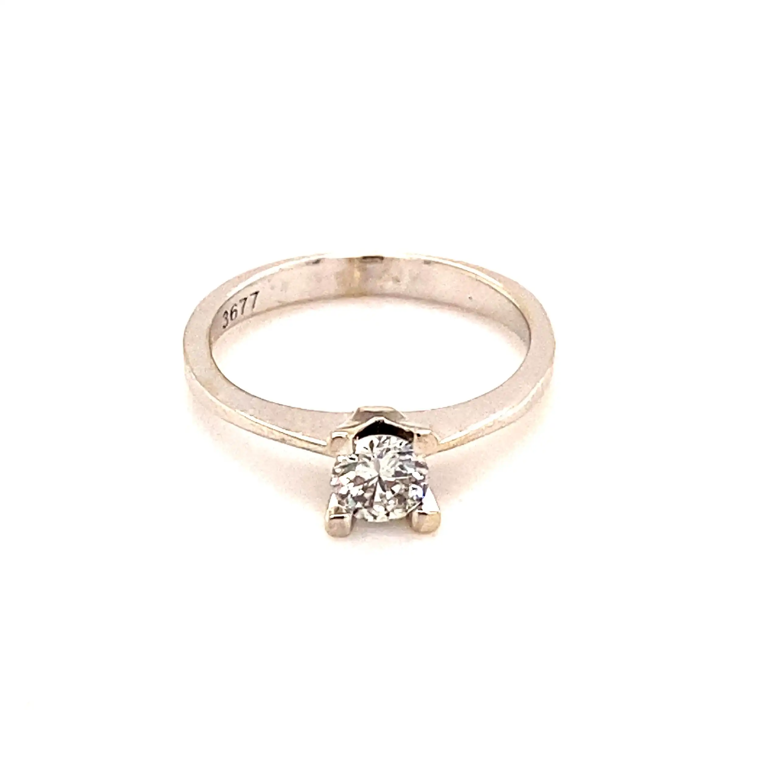 Ring Weißgold mit Solitär Brillant