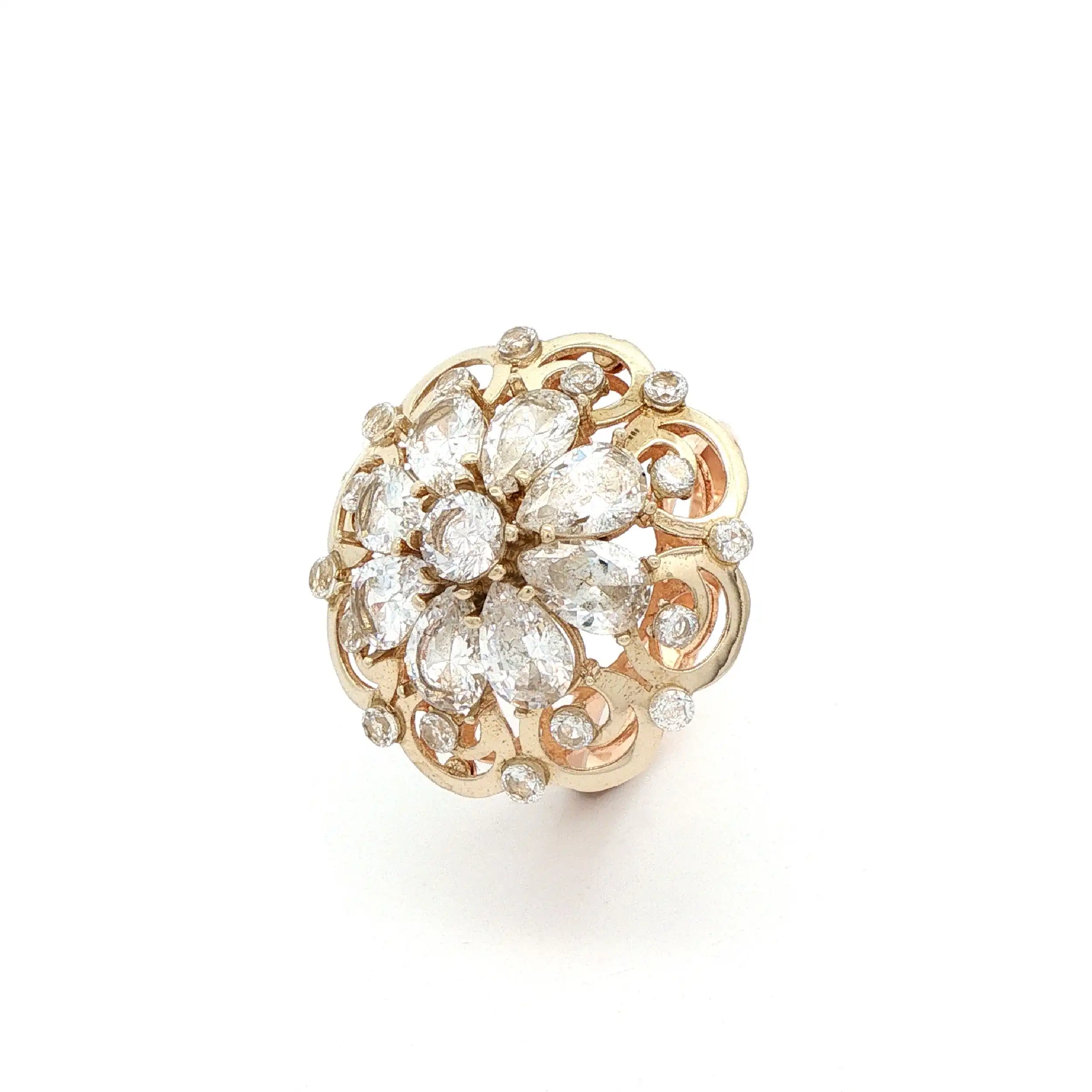 Ring Rotgold mit Zirkonia Ring Rotgold mit Zirkonia