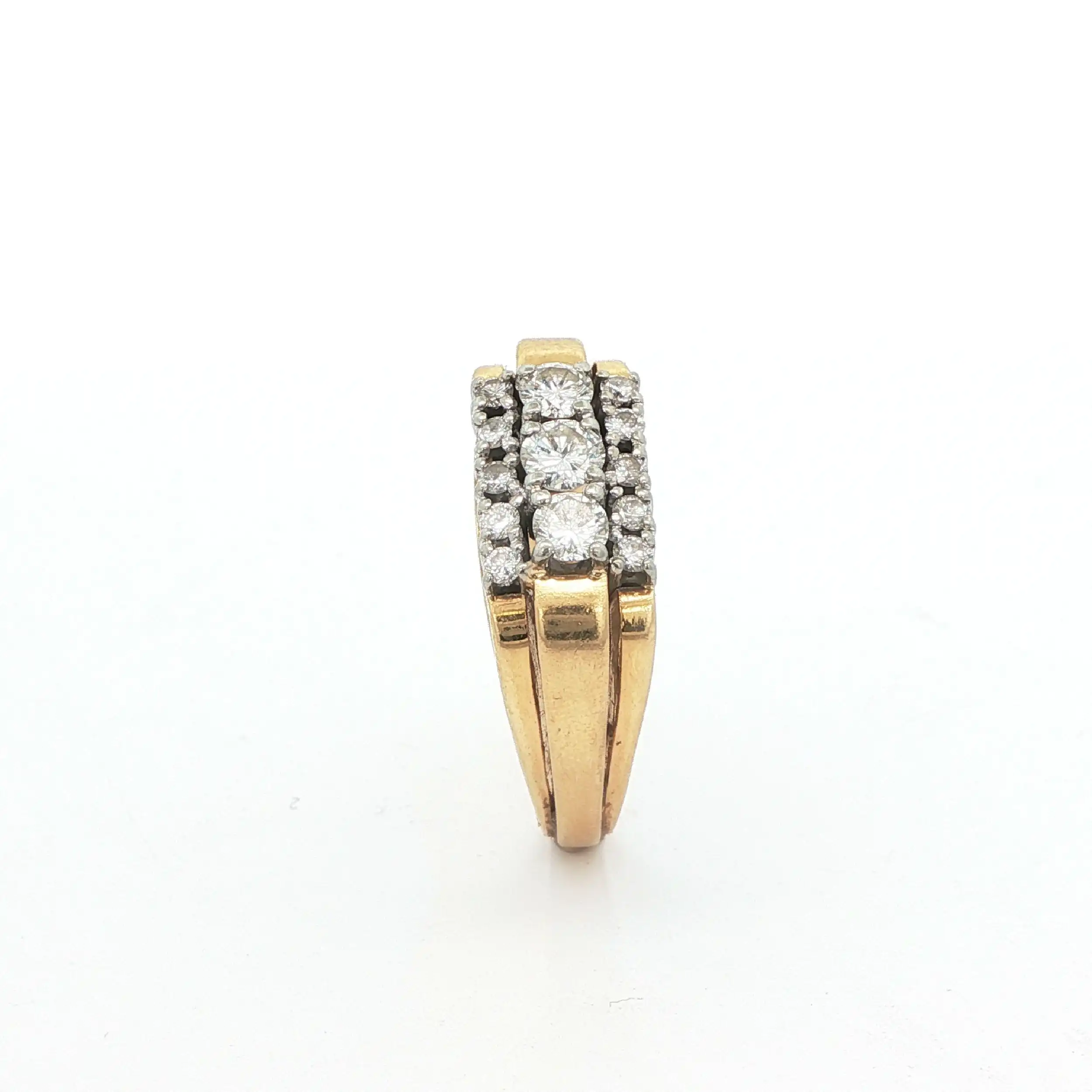 Ring Bicolor mit Brillanten